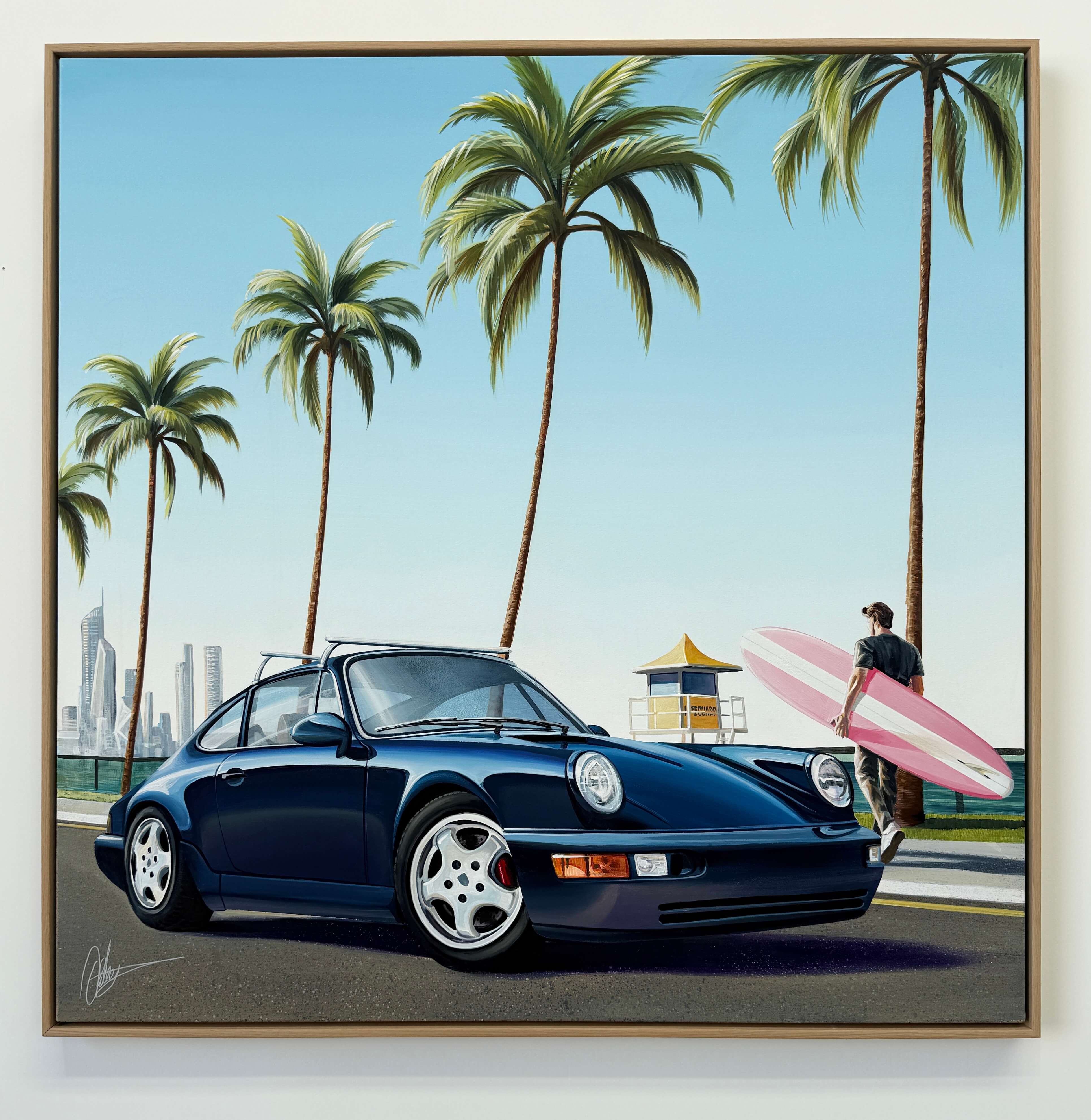 Coastal Spec - Framed - 124 x 124cm