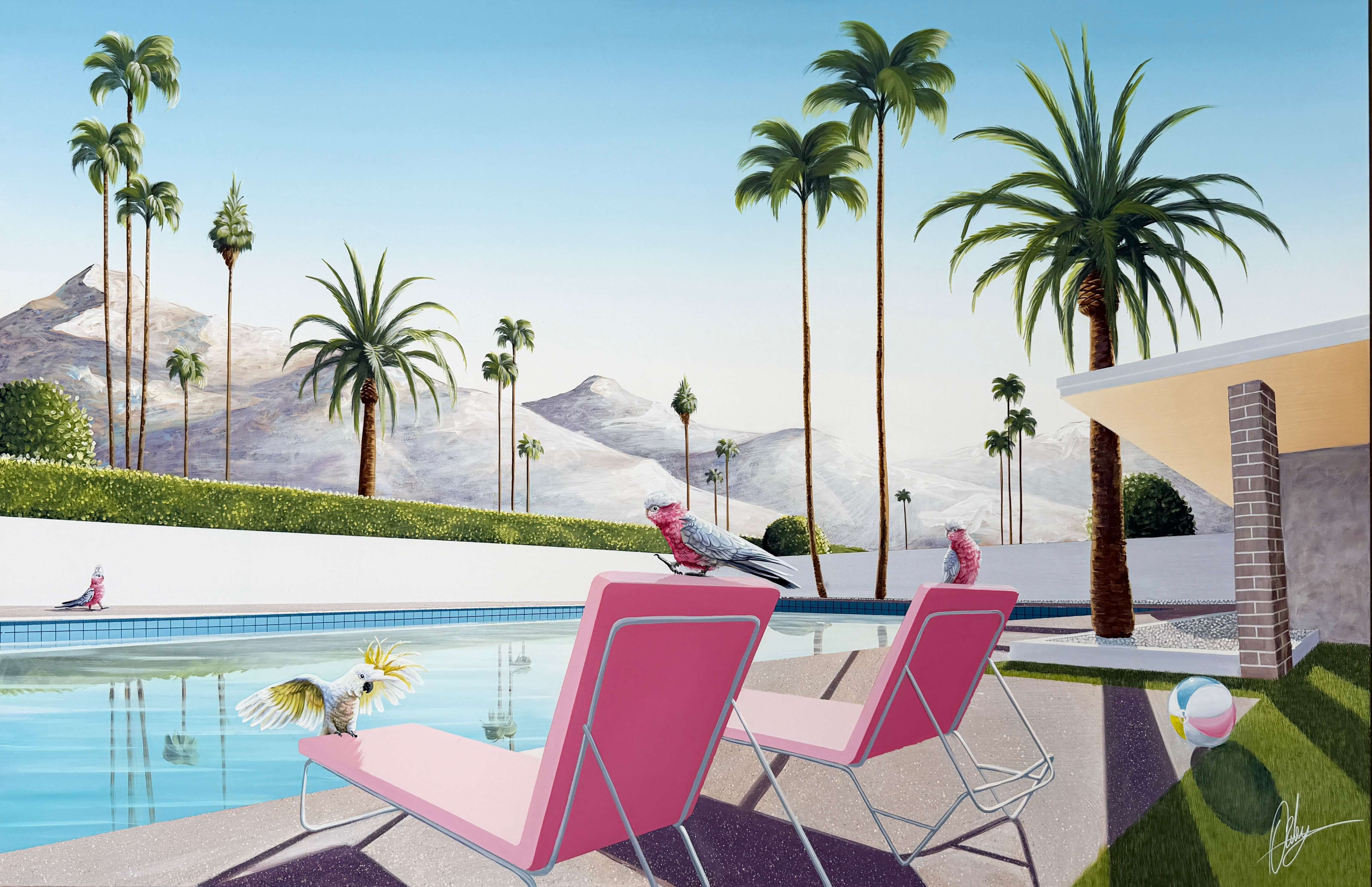 Pool Party Crasher - Framed - 234 x 154cm