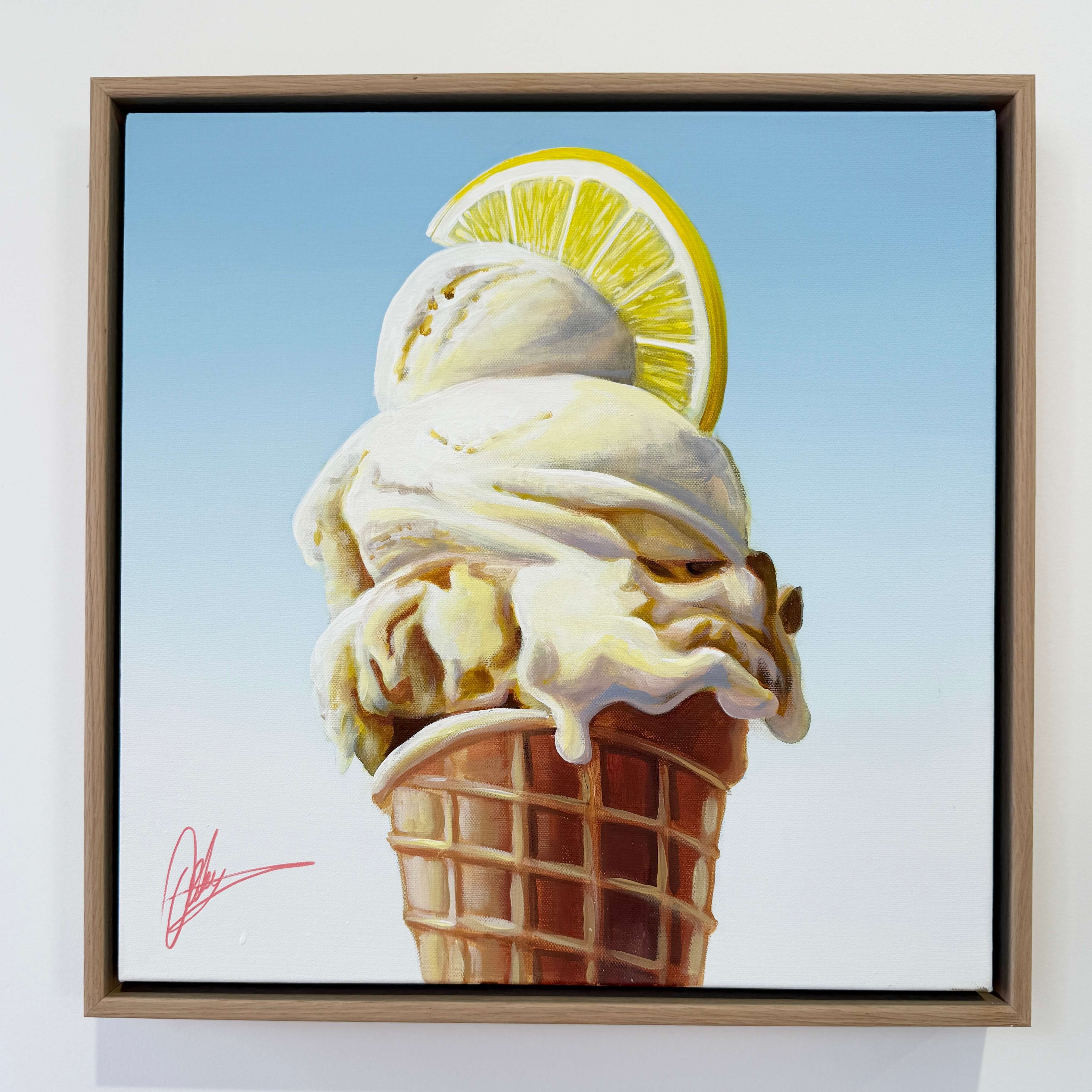 Scoop of Sunshine - Framed - 49 x 49cm