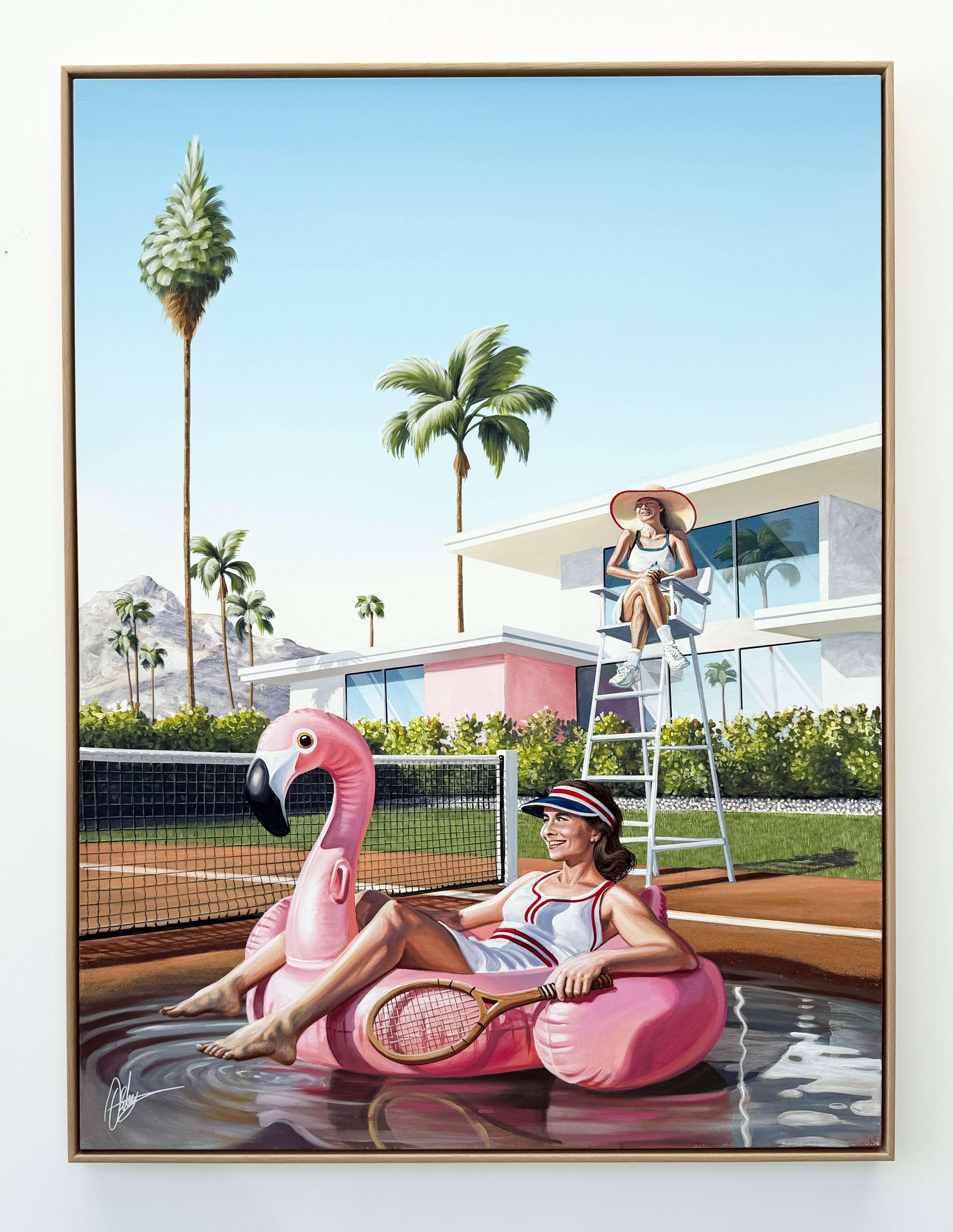 Double Fault - Framed - 124 x 164cm