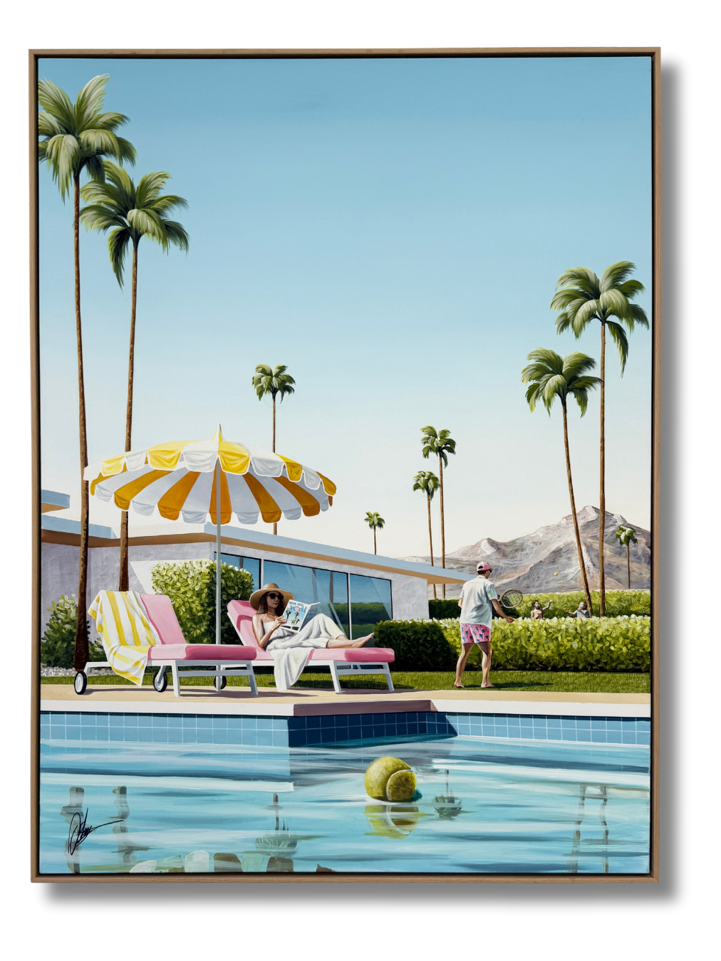 No Net, No Problem - Framed - 124 x 164cm