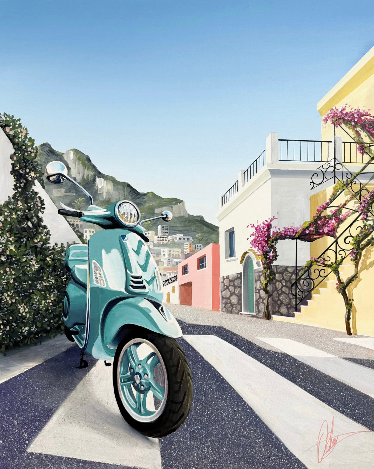 Aperitivo Ride - Framed - 84 x 104cm