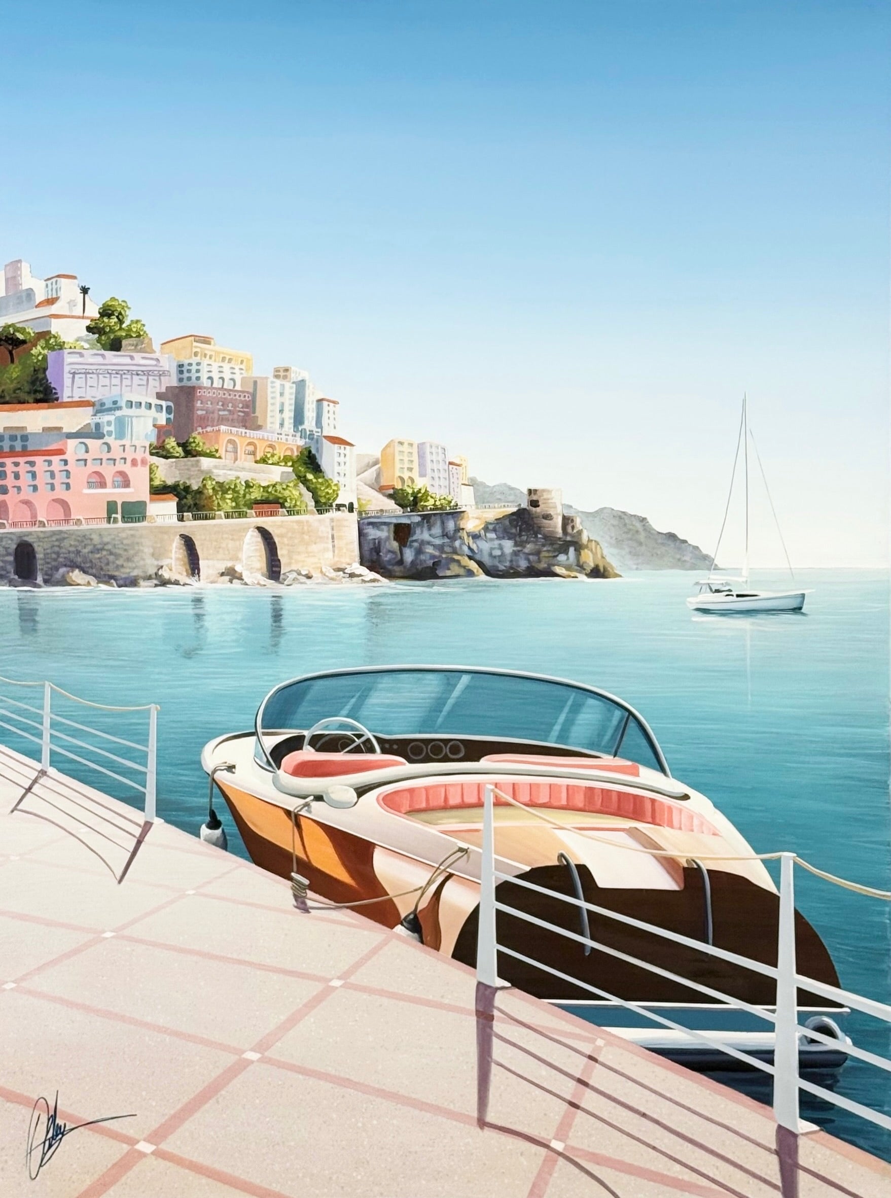 Pulled Up For Gelato - Framed - 124 x 164cm