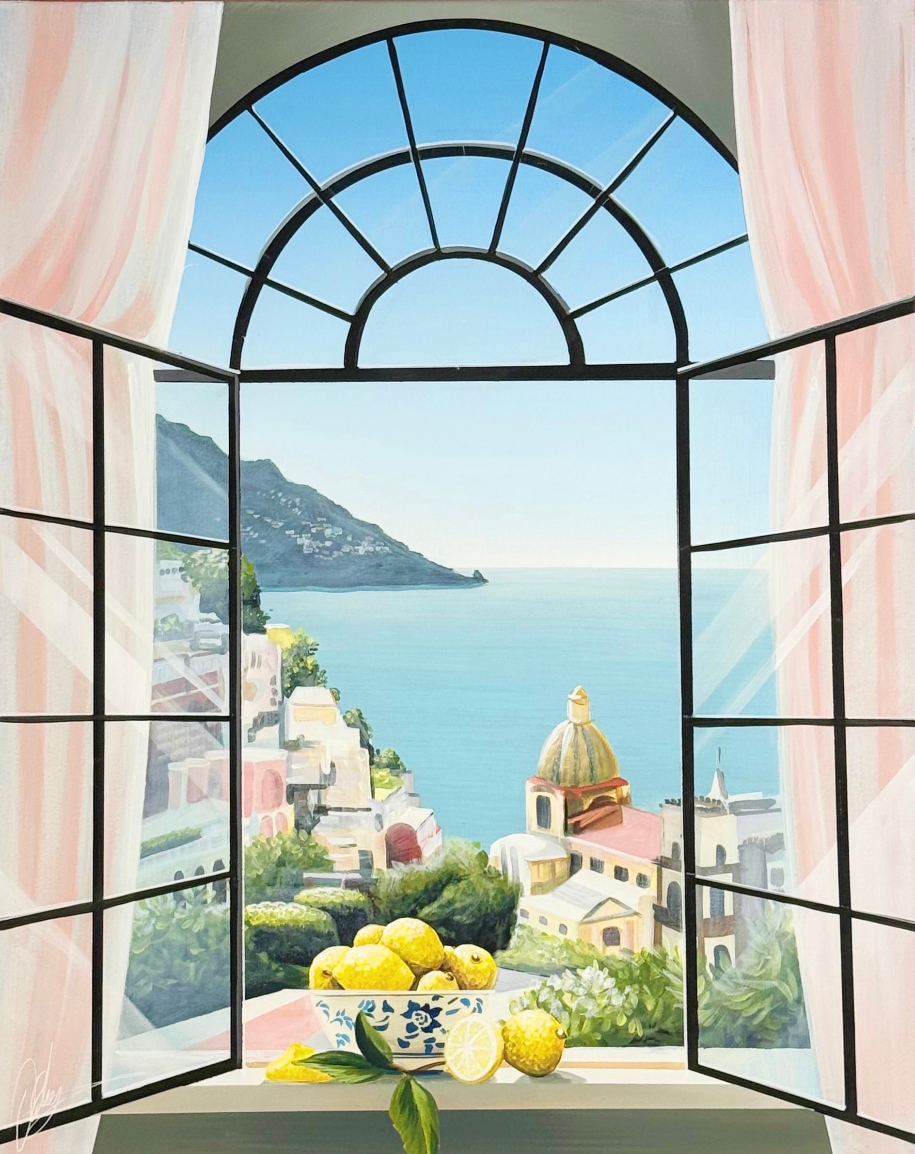 Breakfast In The Sun - Framed - 80 x 104cm