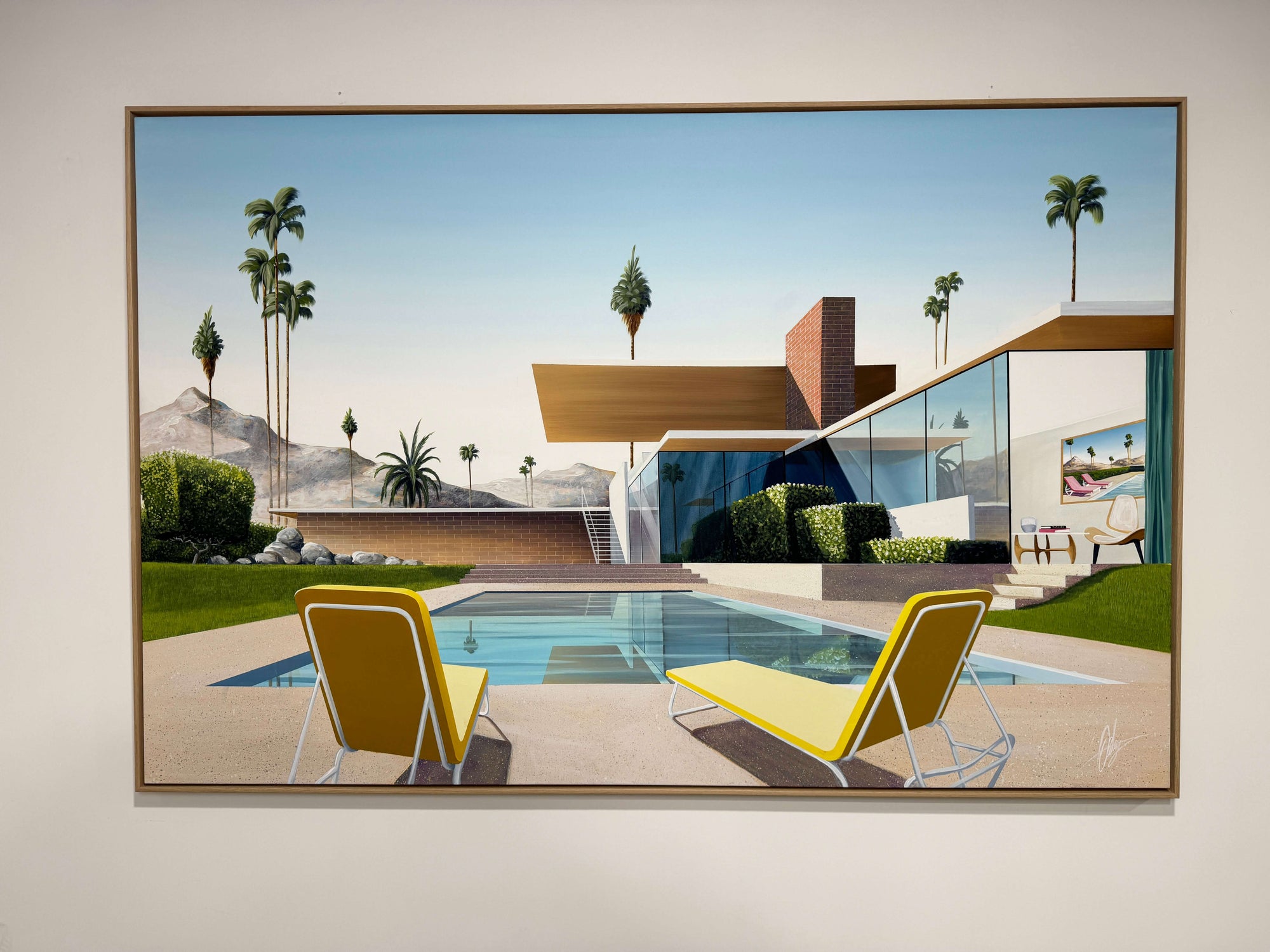 Poolside at The Kauffman - Framed - 234 x 154cm