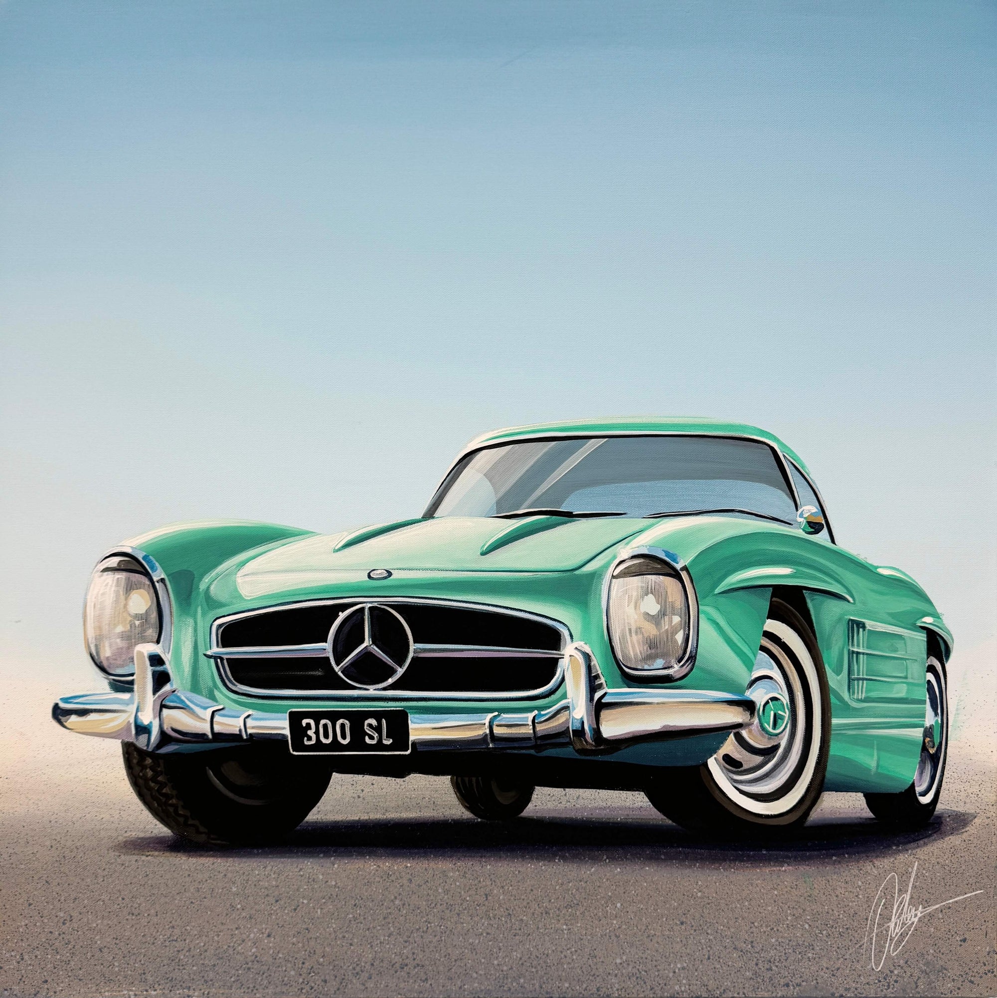 300 SL - Framed - 80 x 80cm