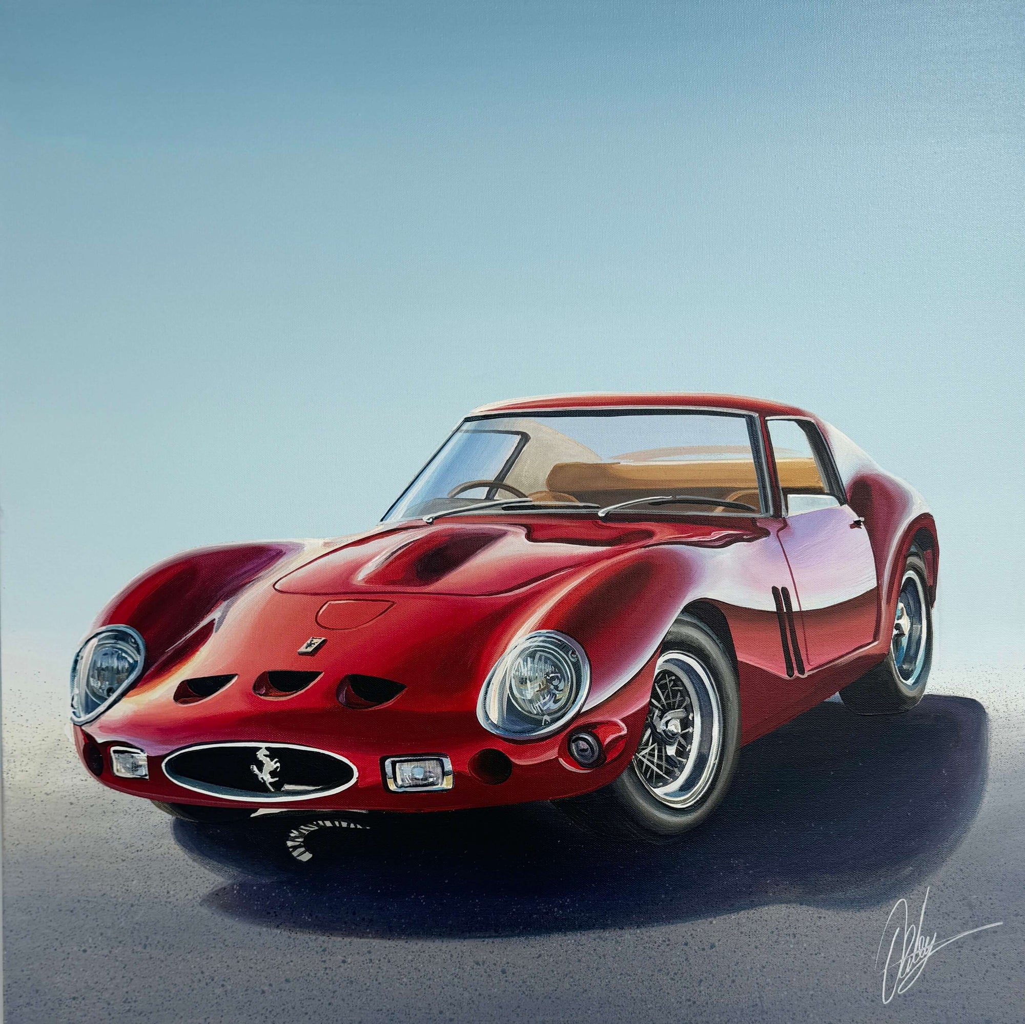 Red Rocket - Framed - 80 x 80cm