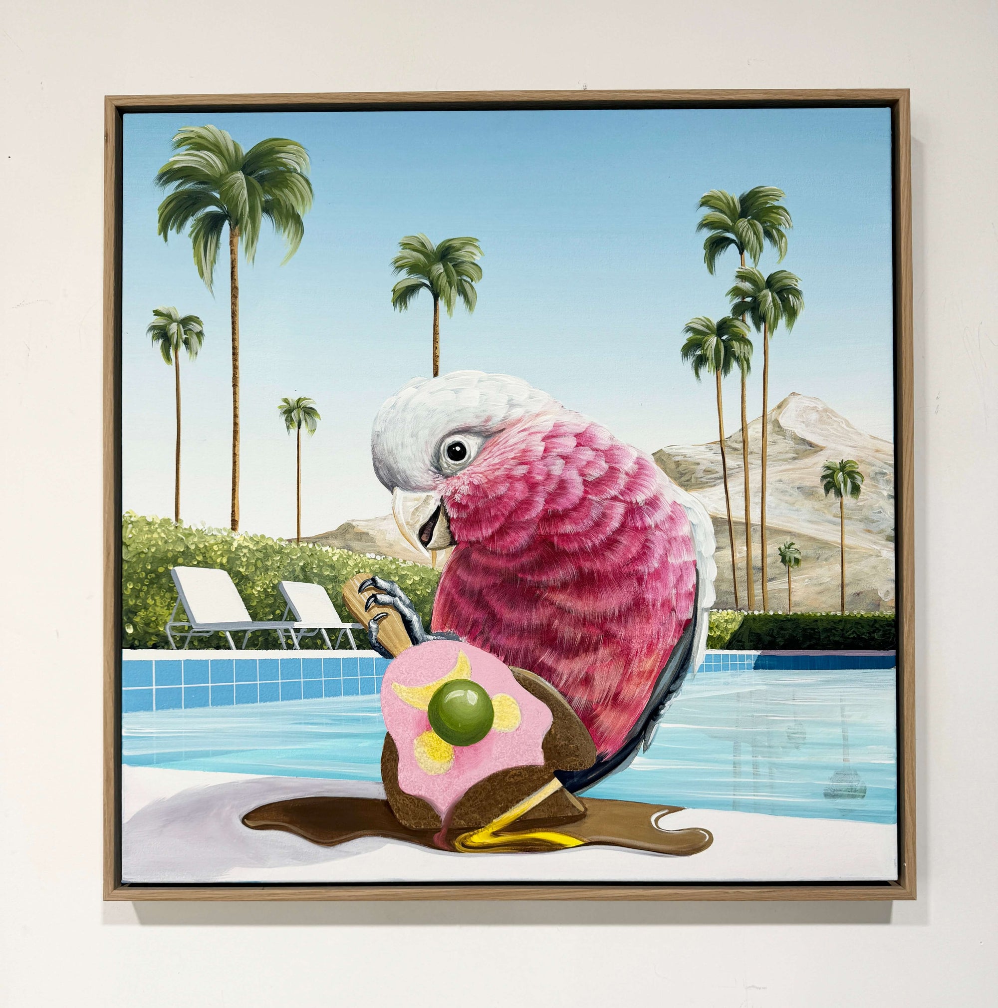 Sweet Beak - Framed - 80 x 80cm