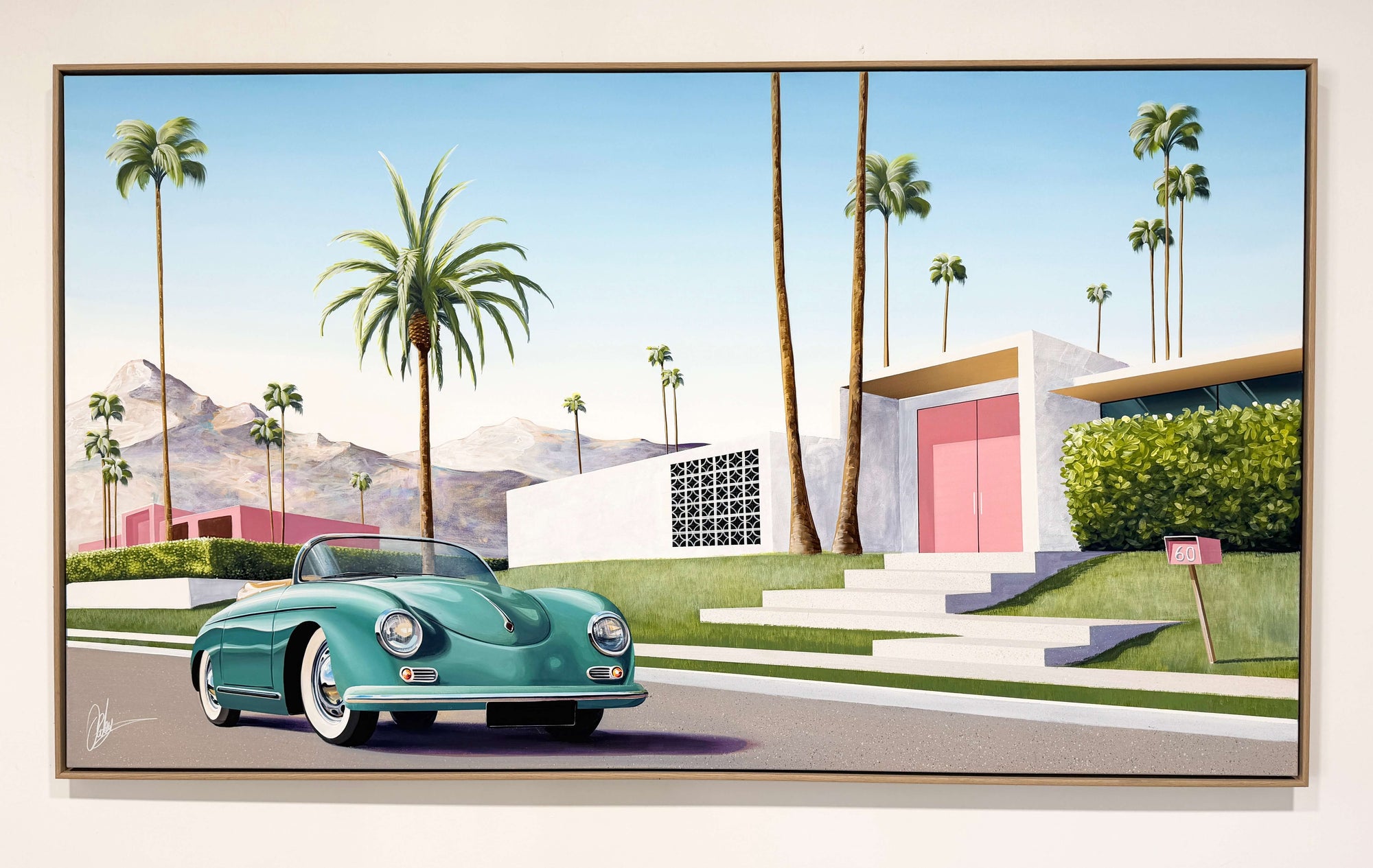 Top Down, Palms Up -  Framed - 234 x 134cm