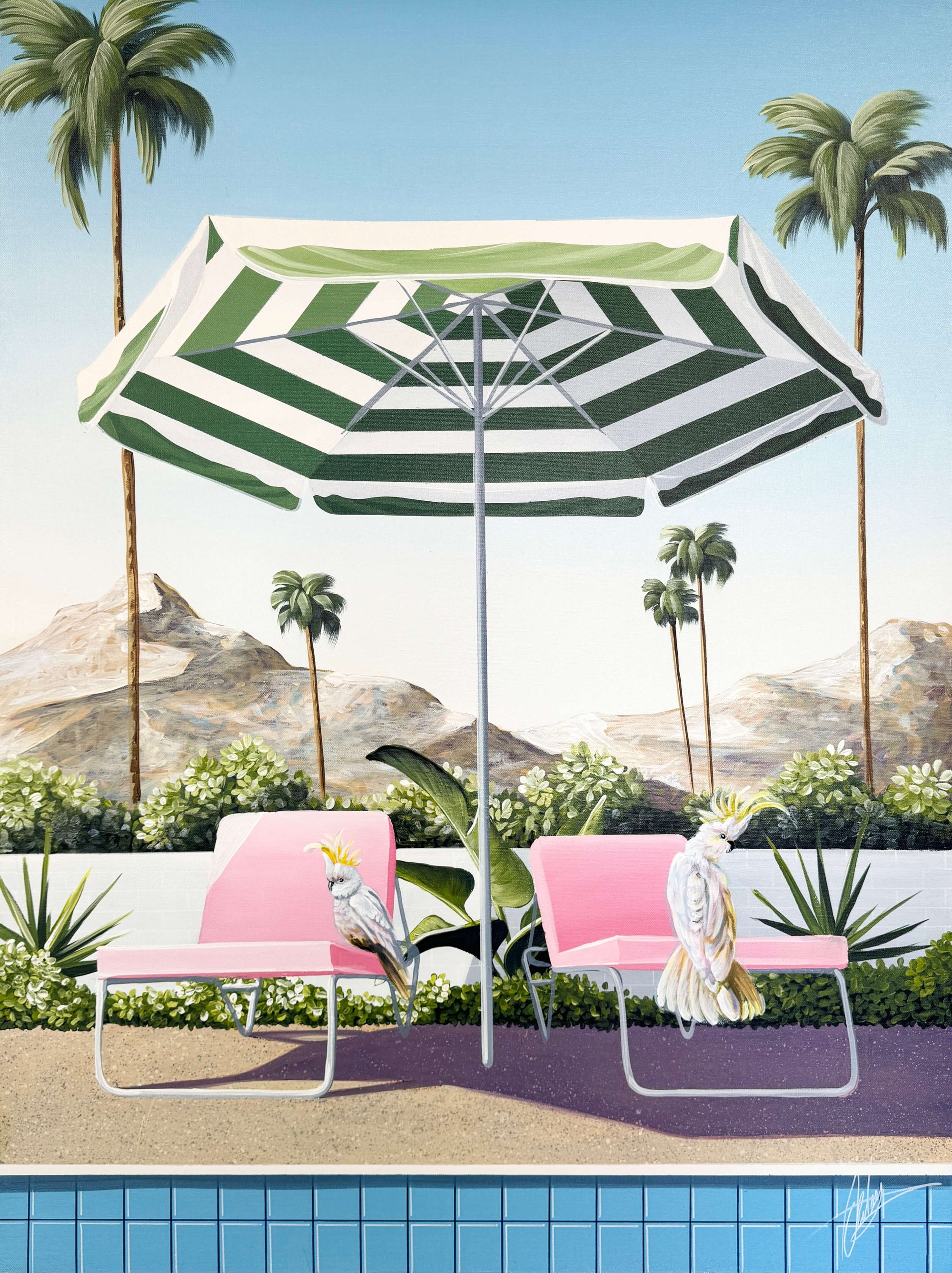 Under the Umbrella - Framed - 80 x 105cm