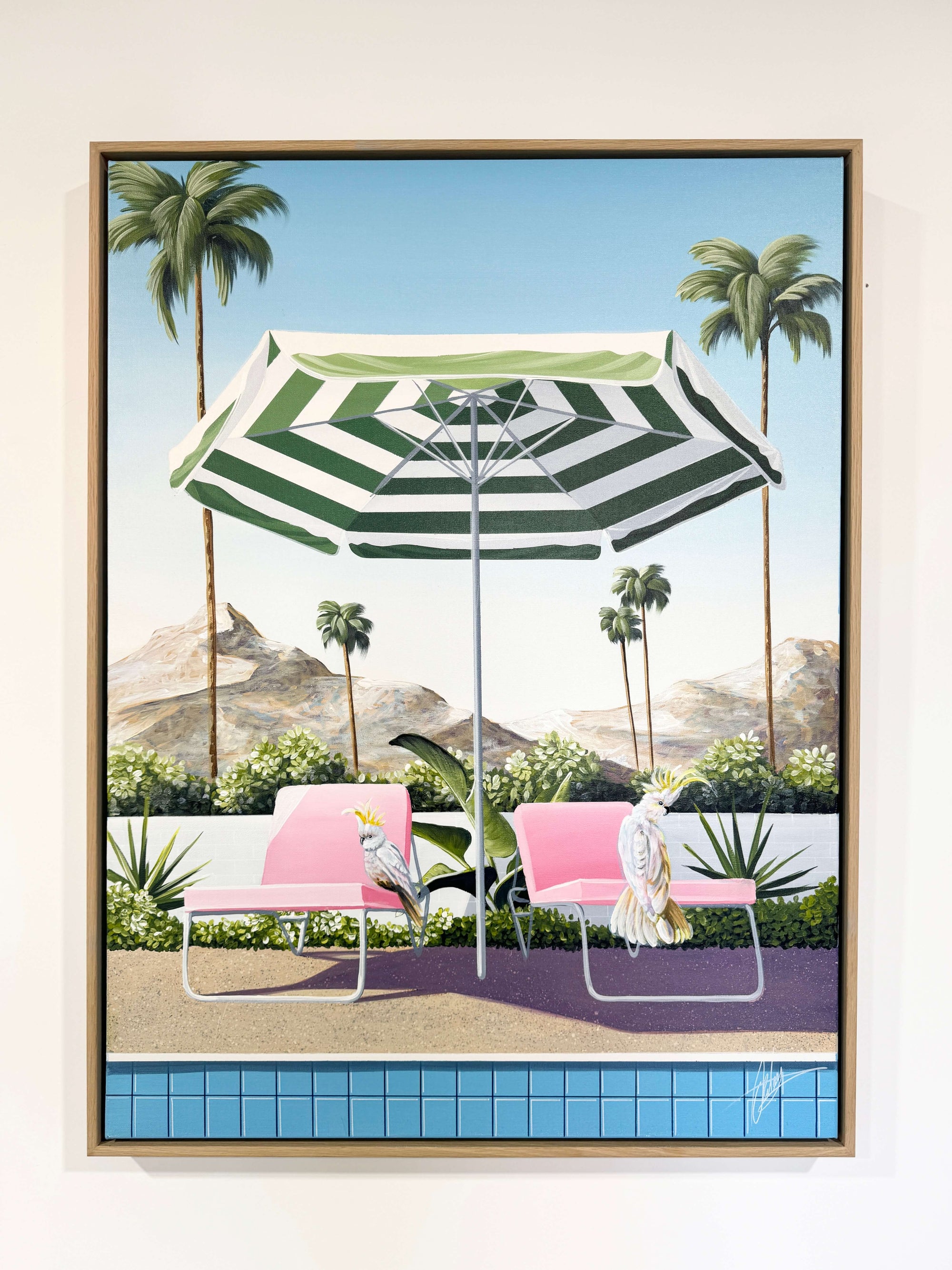 Under the Umbrella - Framed - 80 x 105cm