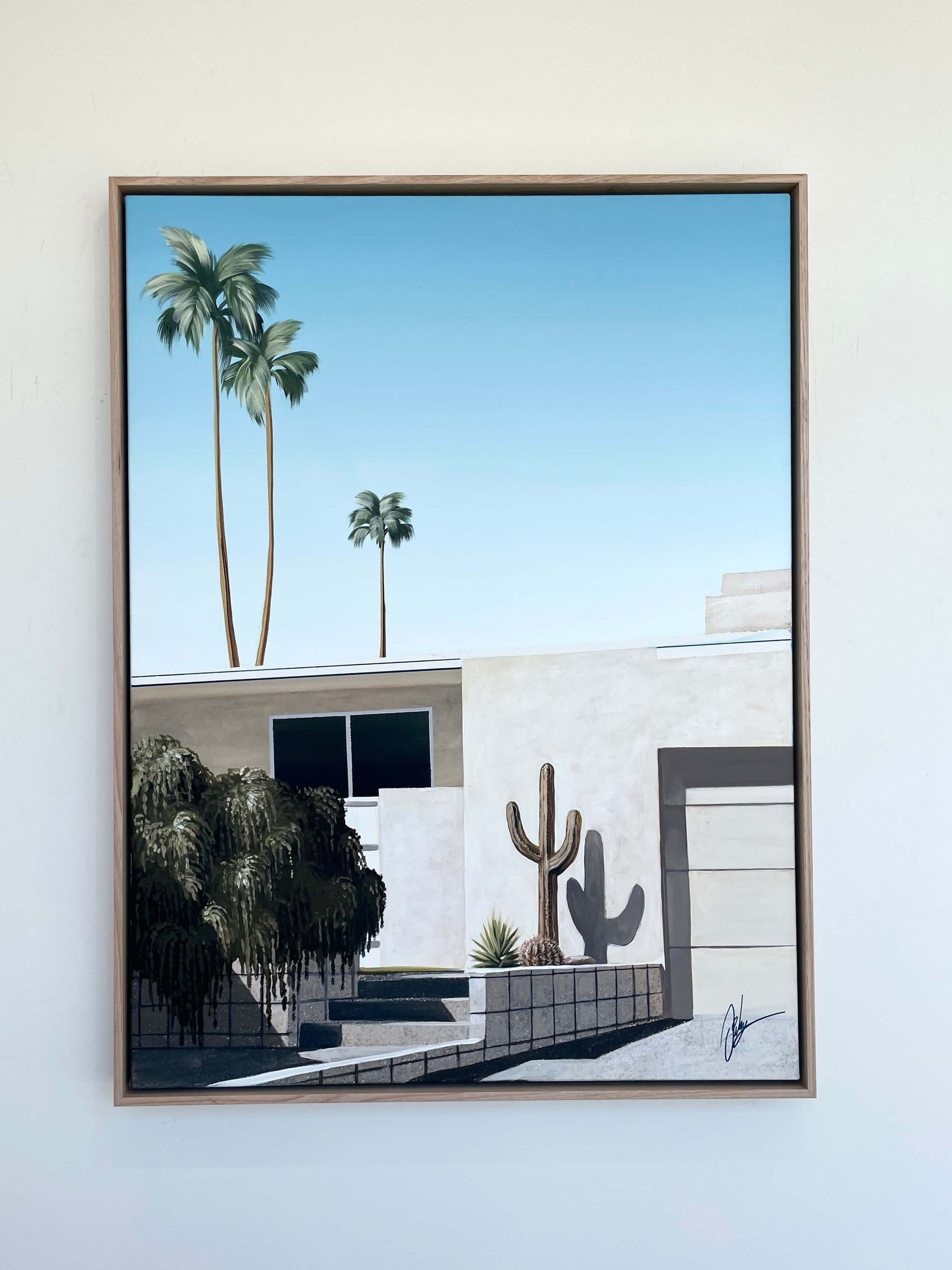 Lone Cactus - Framed - 80 x 105cm