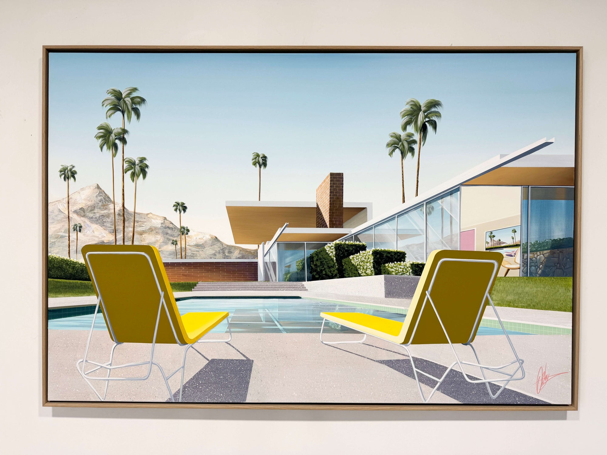 Modernist Oasis - Framed - 184 x 124cm