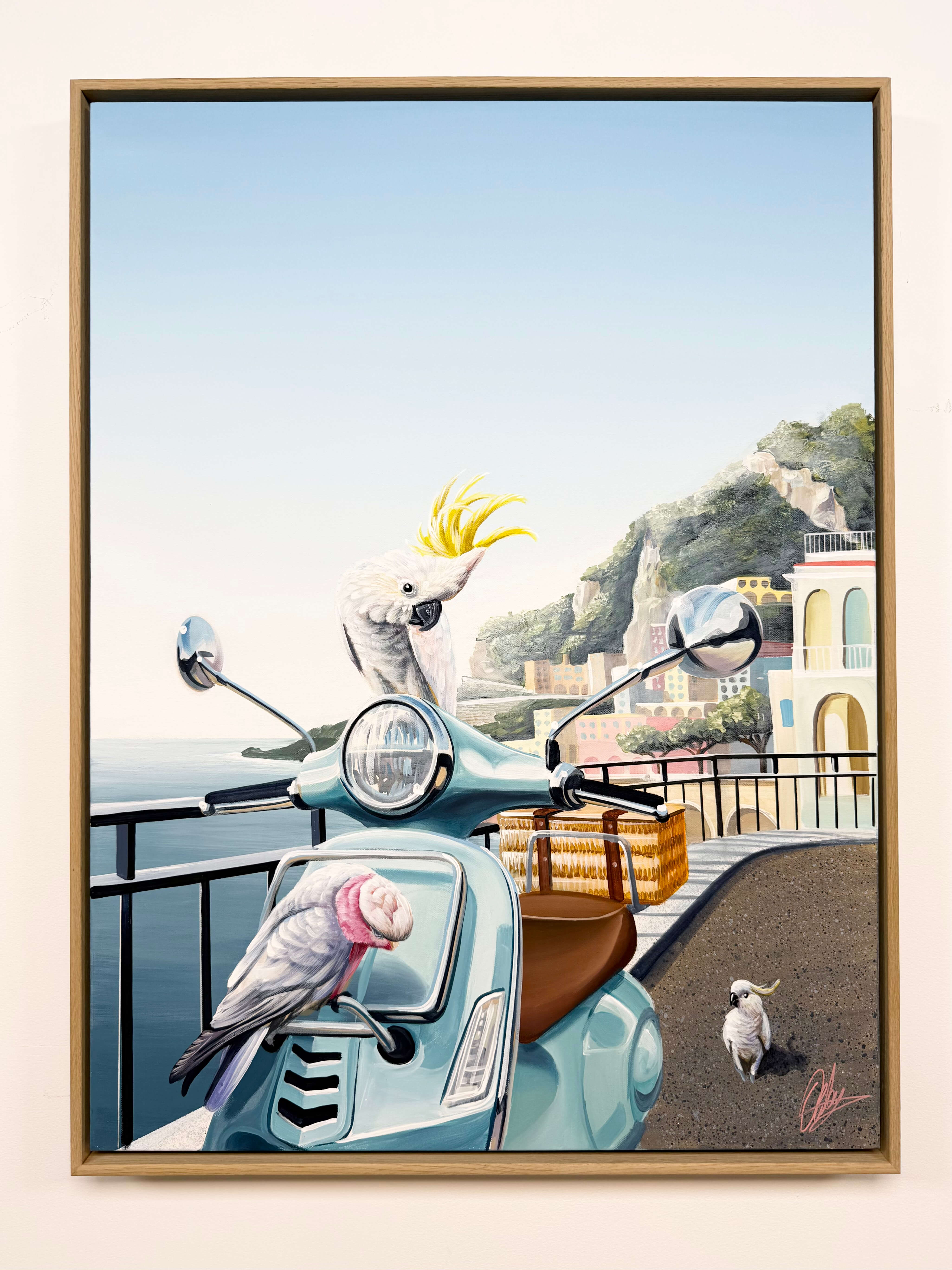 The Winged Vespa - Framed - 80 x 105cm