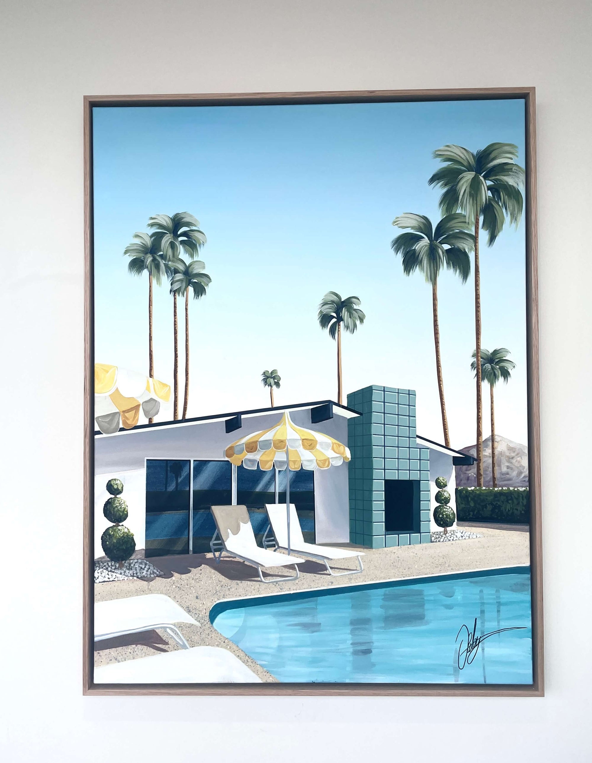 Racquet Club Estate - Framed - 80 x 105cm