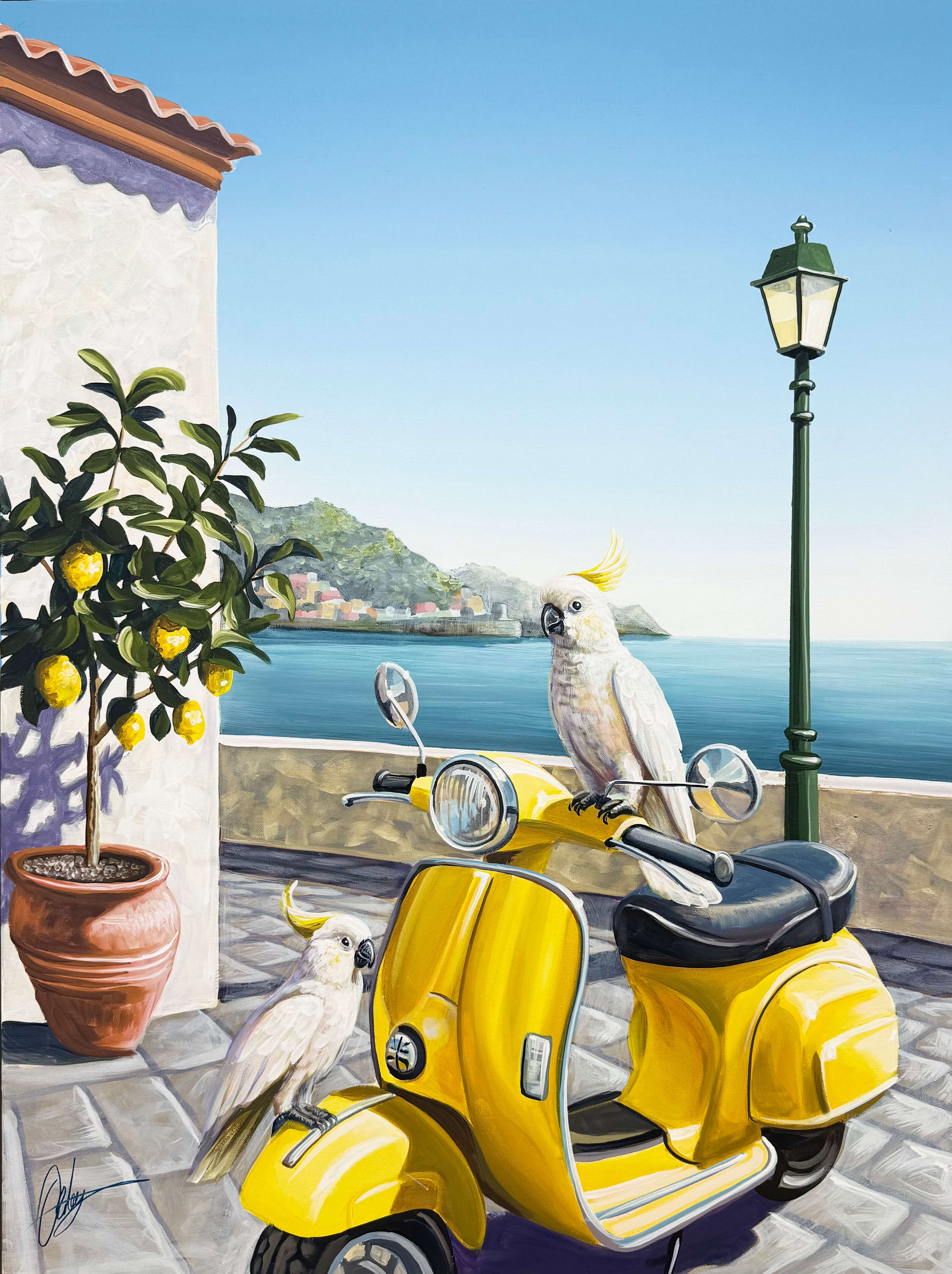 Double Parked - Framed - 80 x 105cm