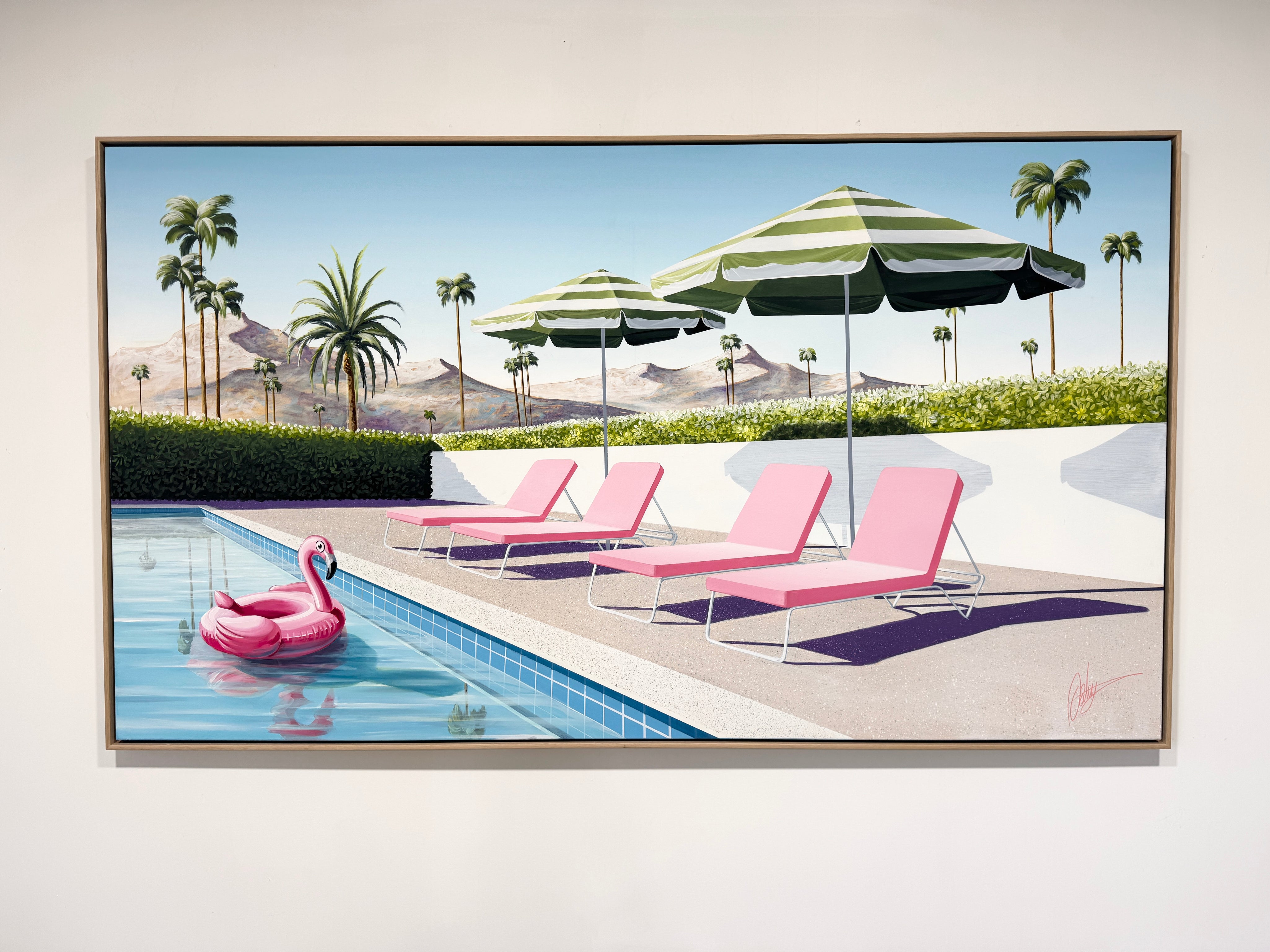 Palm Springs Pause -  Framed - 234 x 134cm
