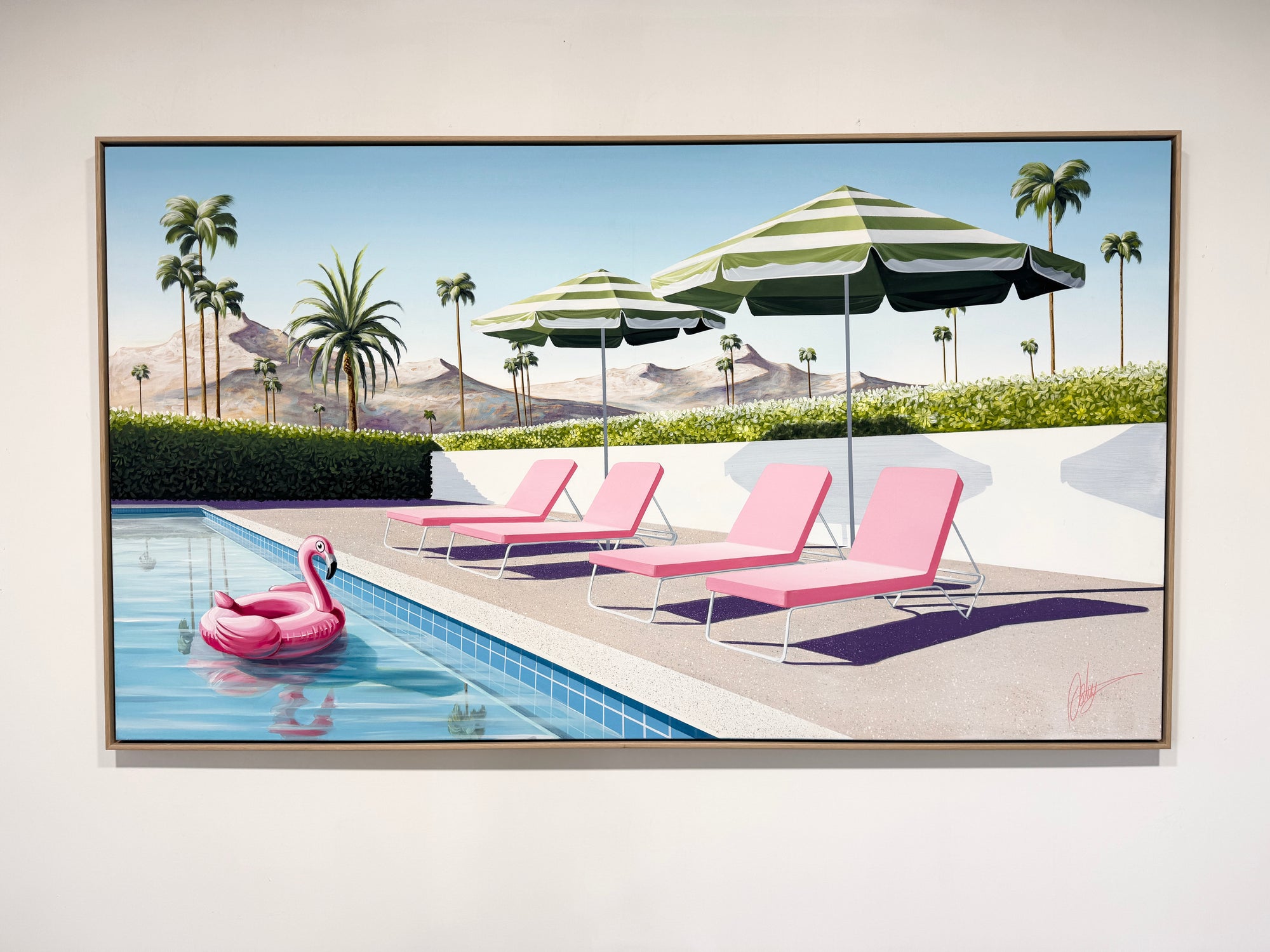 Palm Springs Pause -  Framed - 234 x 134cm