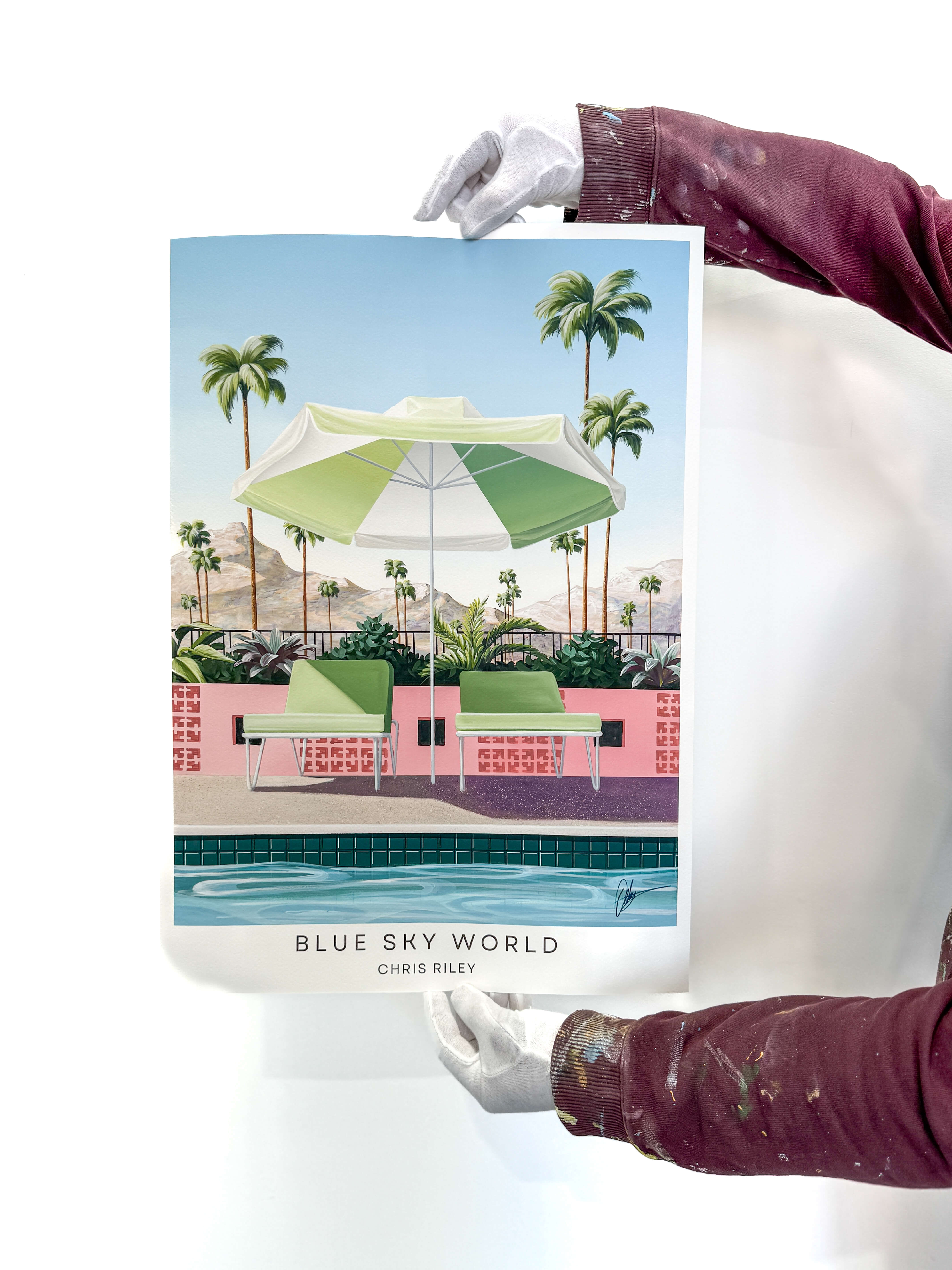 Poster Print - Blue Sky World