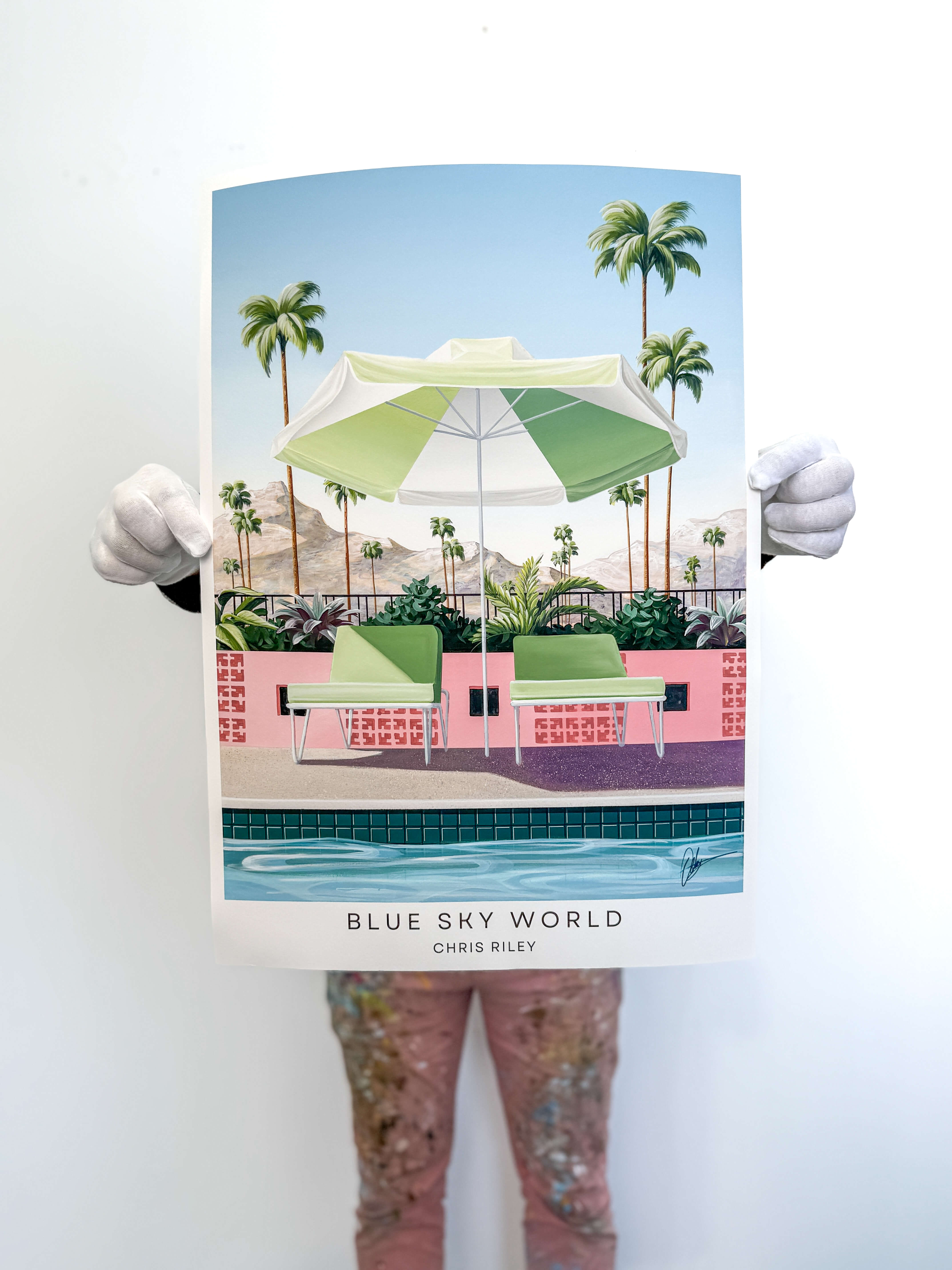 Poster Print - Blue Sky World