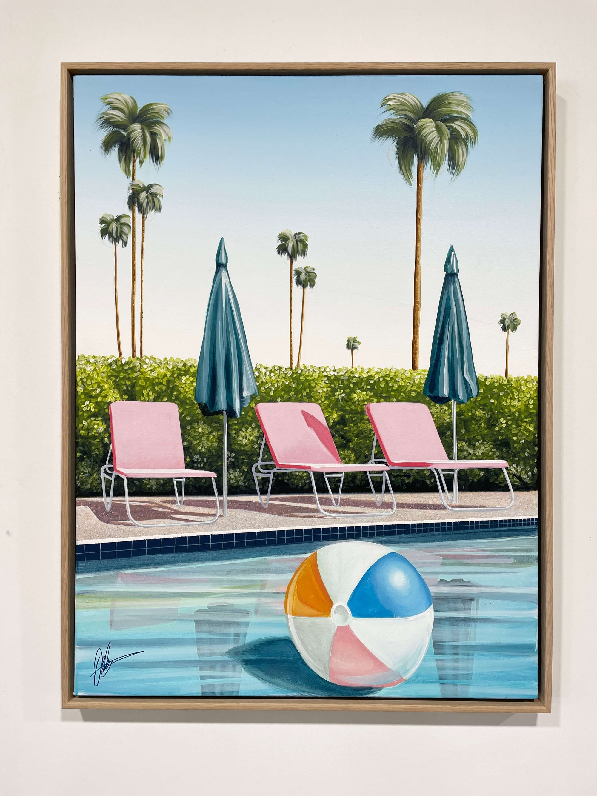 Summer in Palm Springs  - Framed - 80 x 105cm