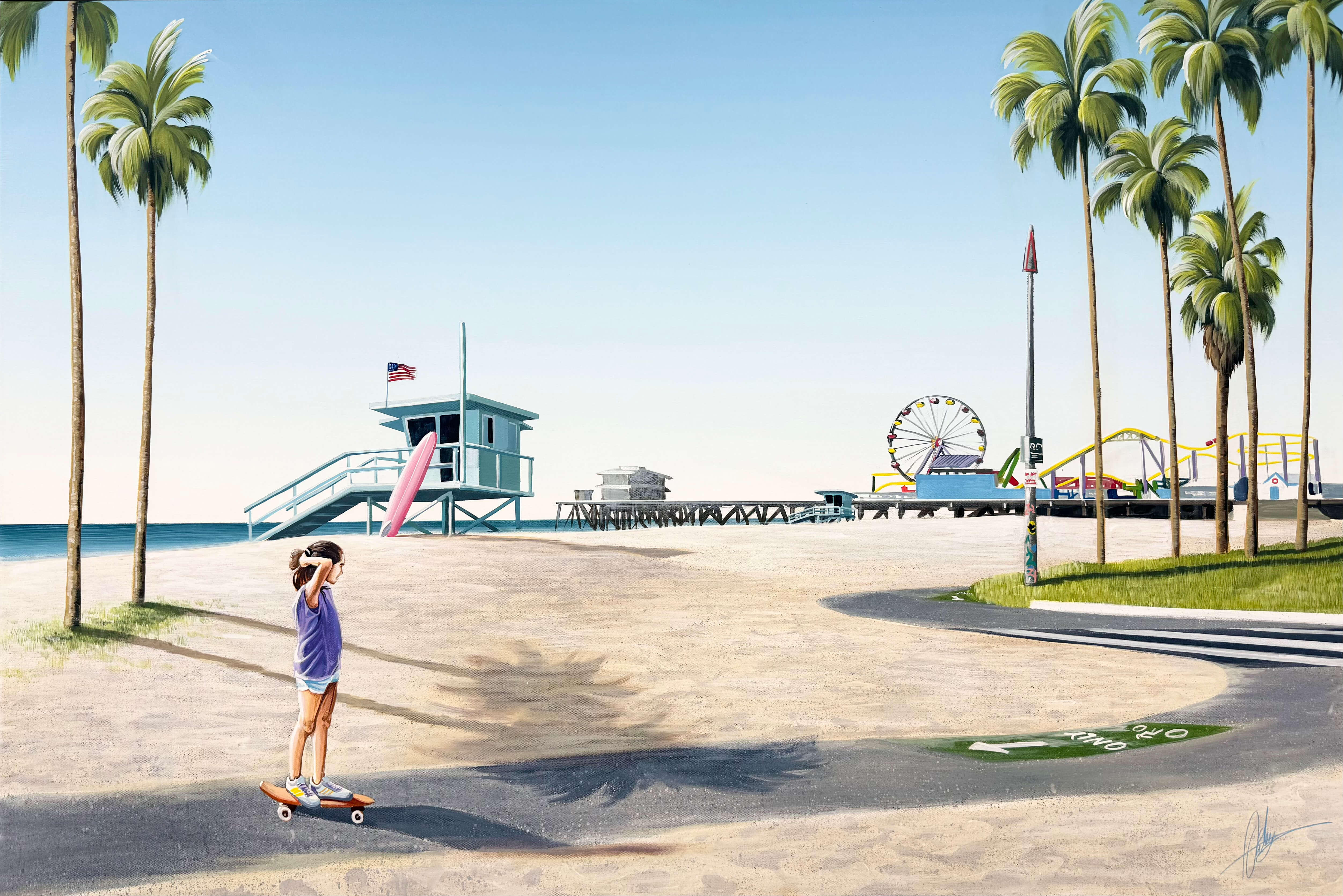 Kick, Push, Coast - Framed - 105 x 155cm