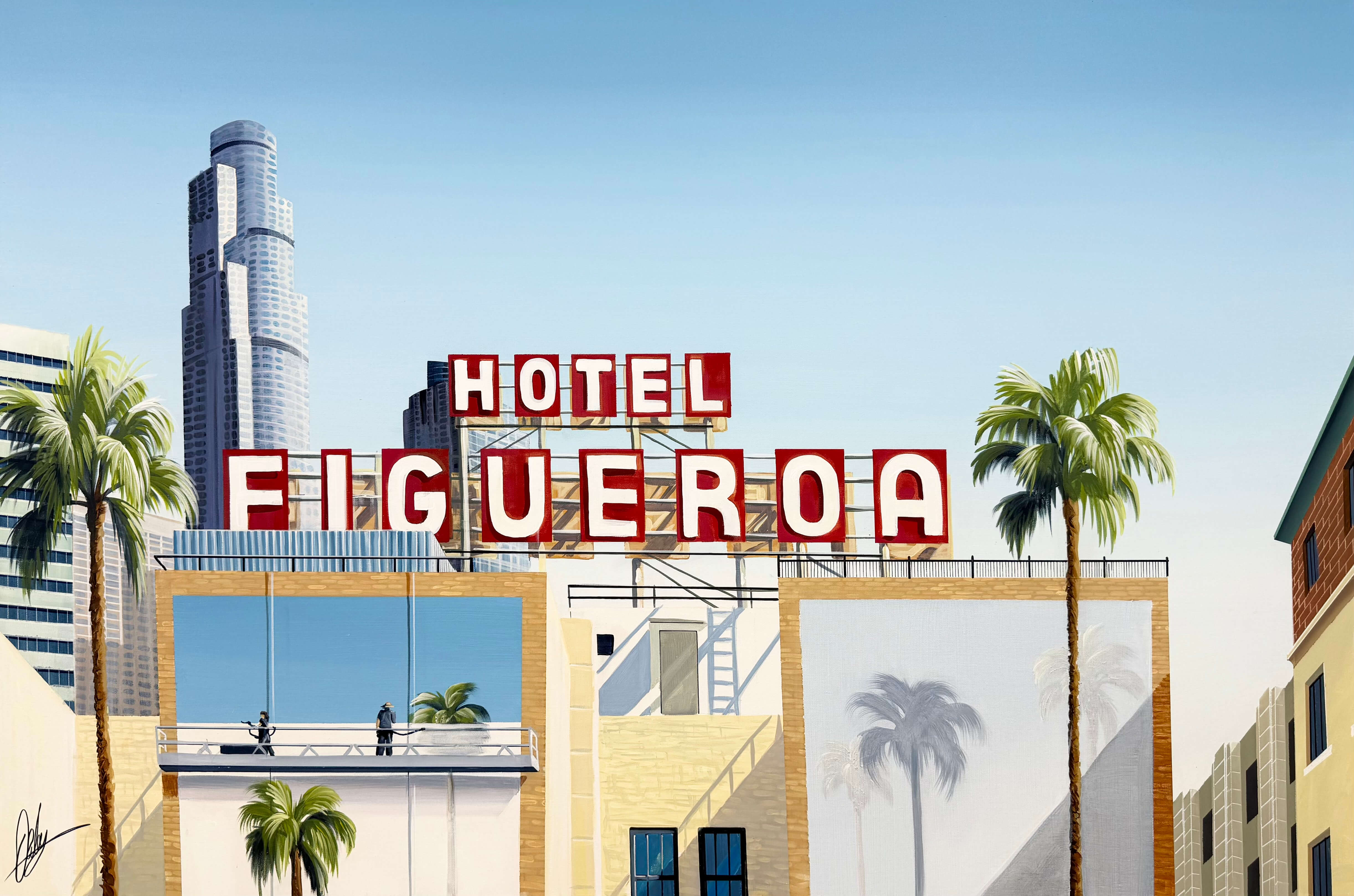 North on Figueroa - Framed - 105 x 155cm