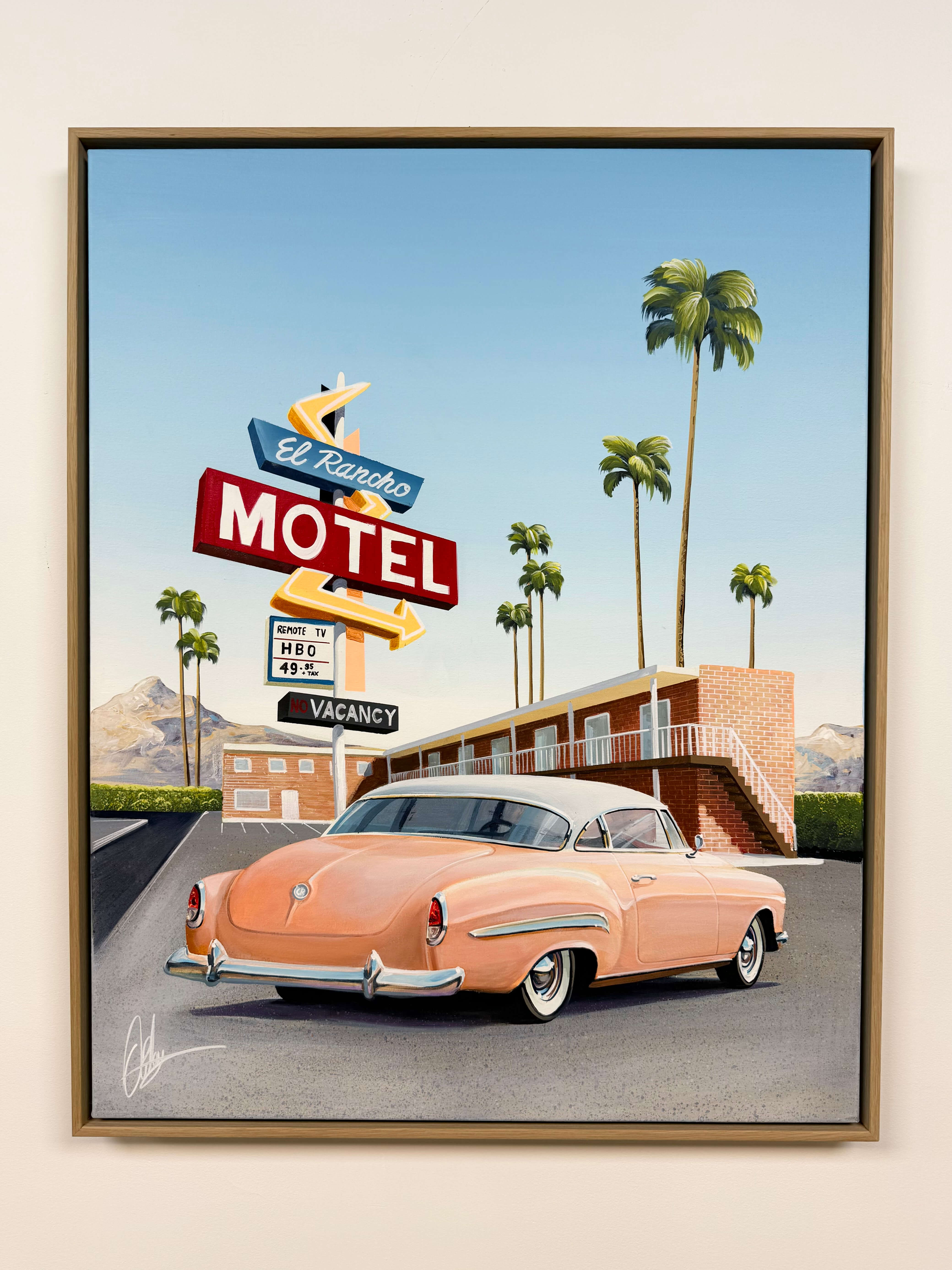 Champagne on Arrival - Framed - 84 x 104cm