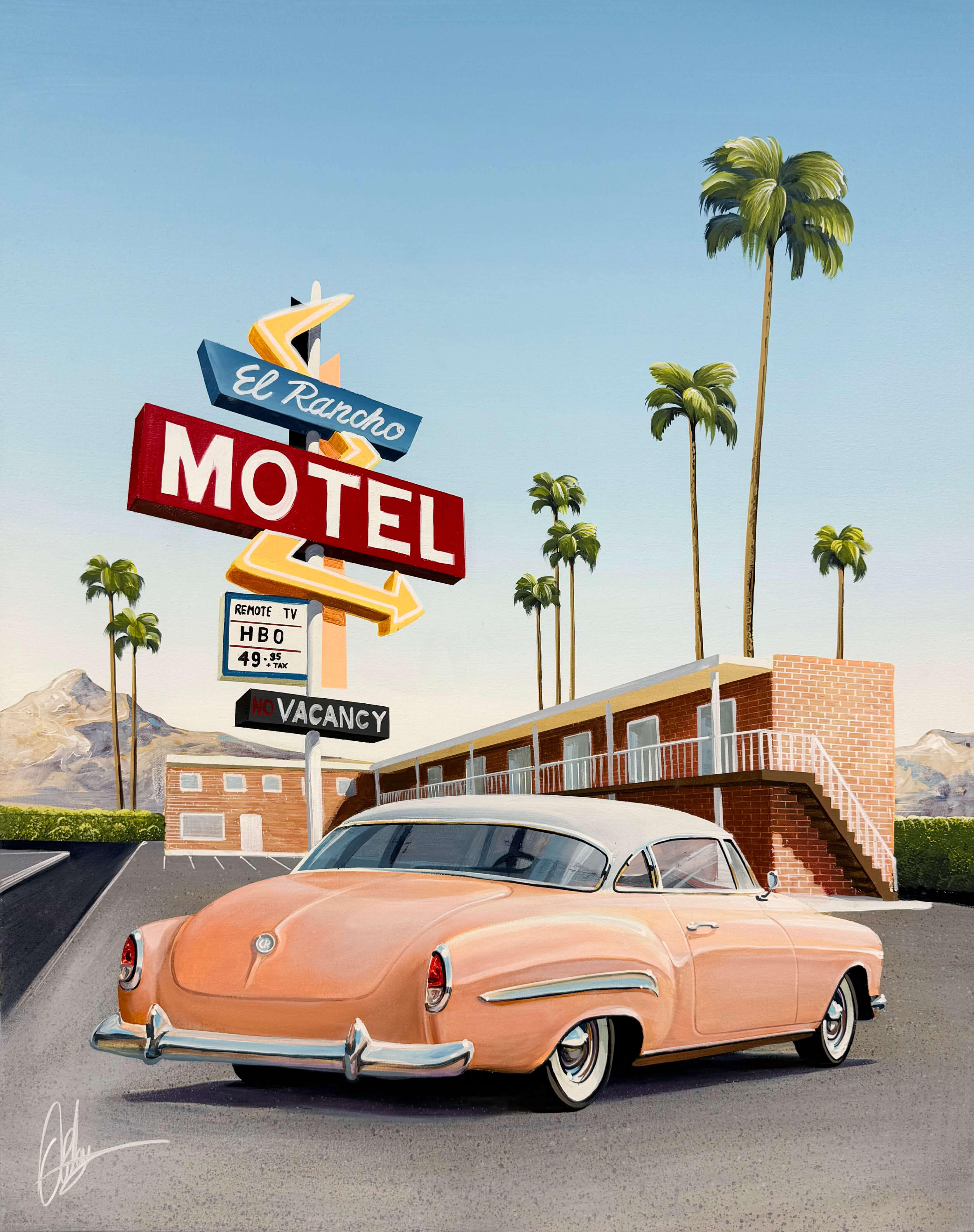 Champagne on Arrival - Framed - 84 x 104cm