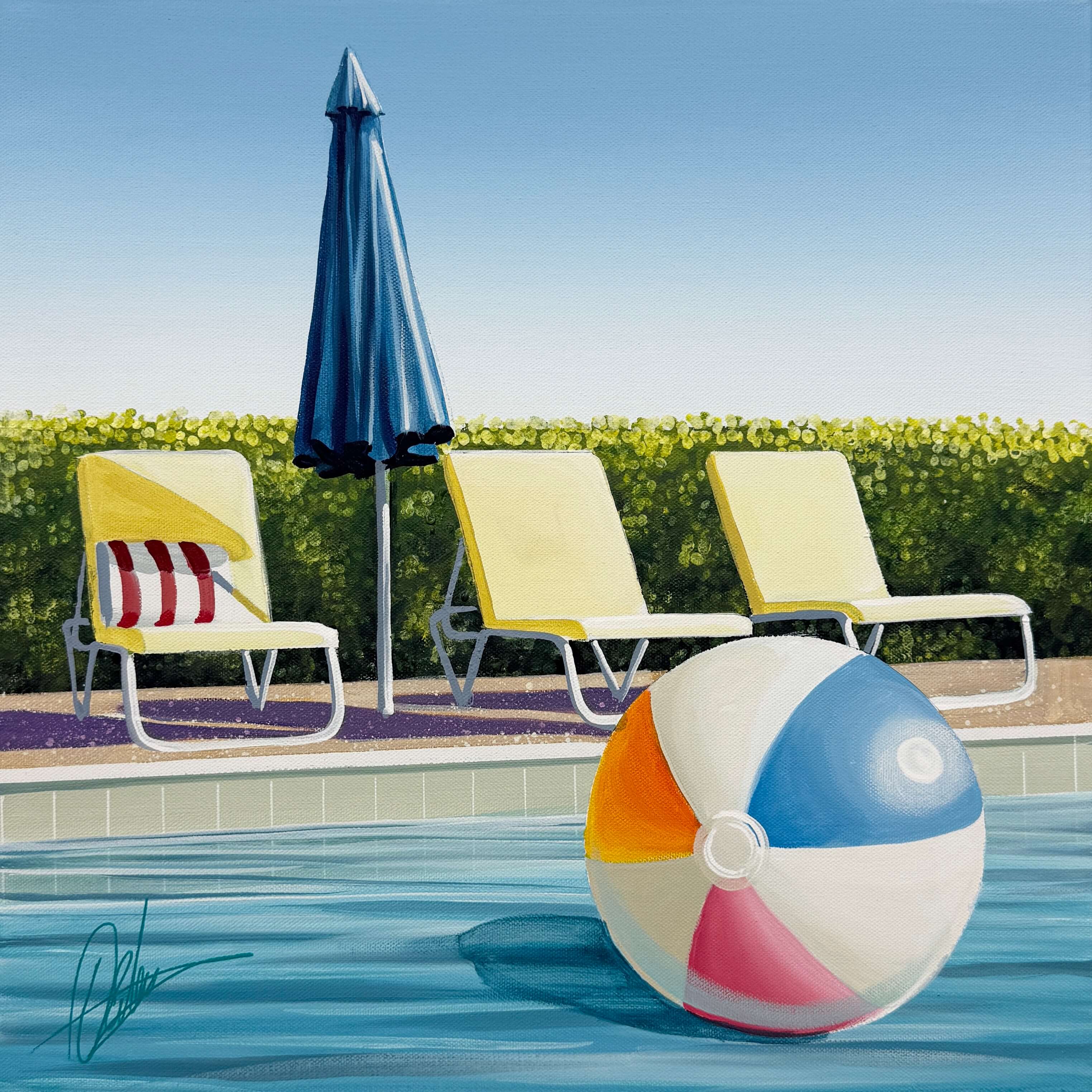 Far From The Beach - Framed - 49.5 x 49.5cm