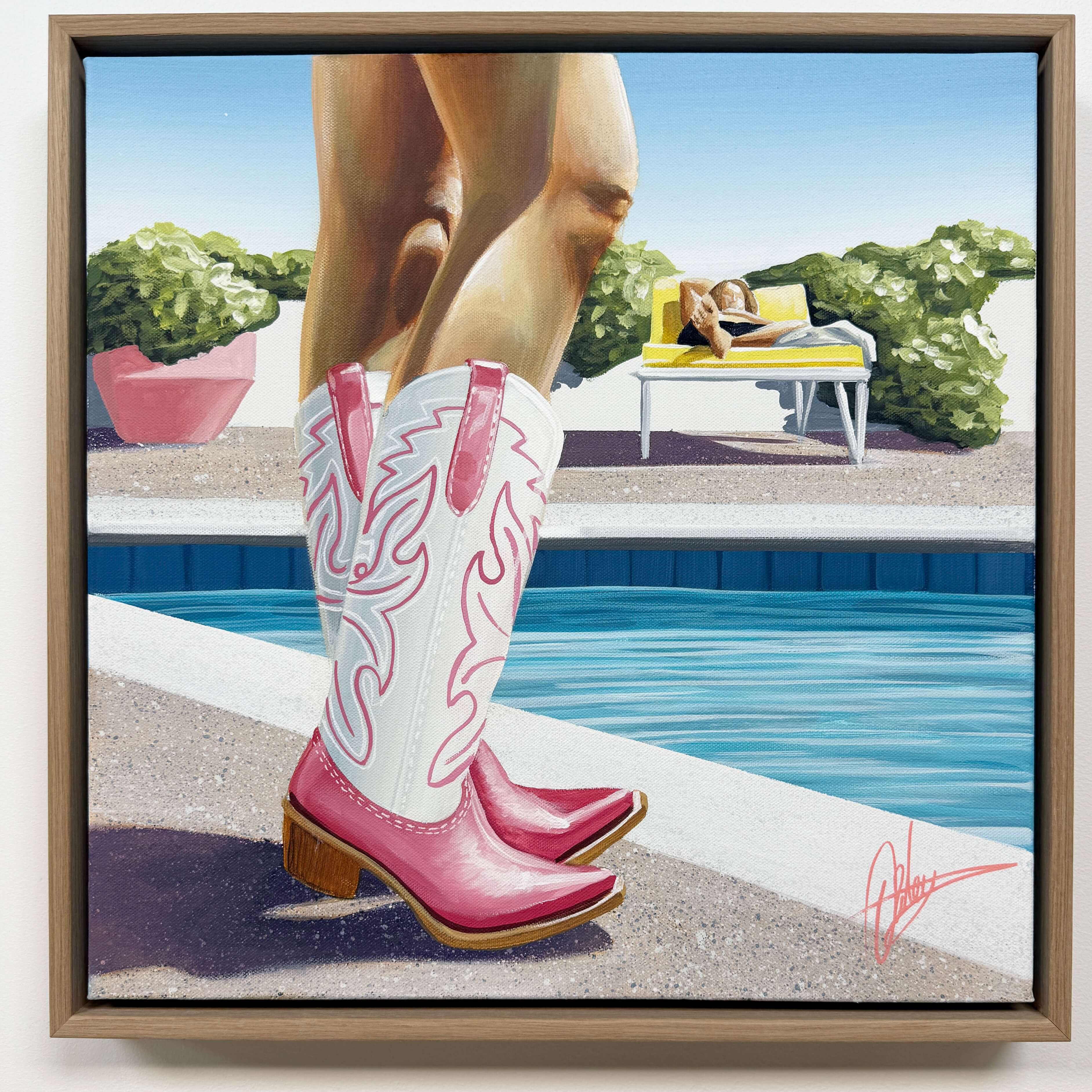 Bootscootin Summer - Framed - 49.5 x 49.5cm
