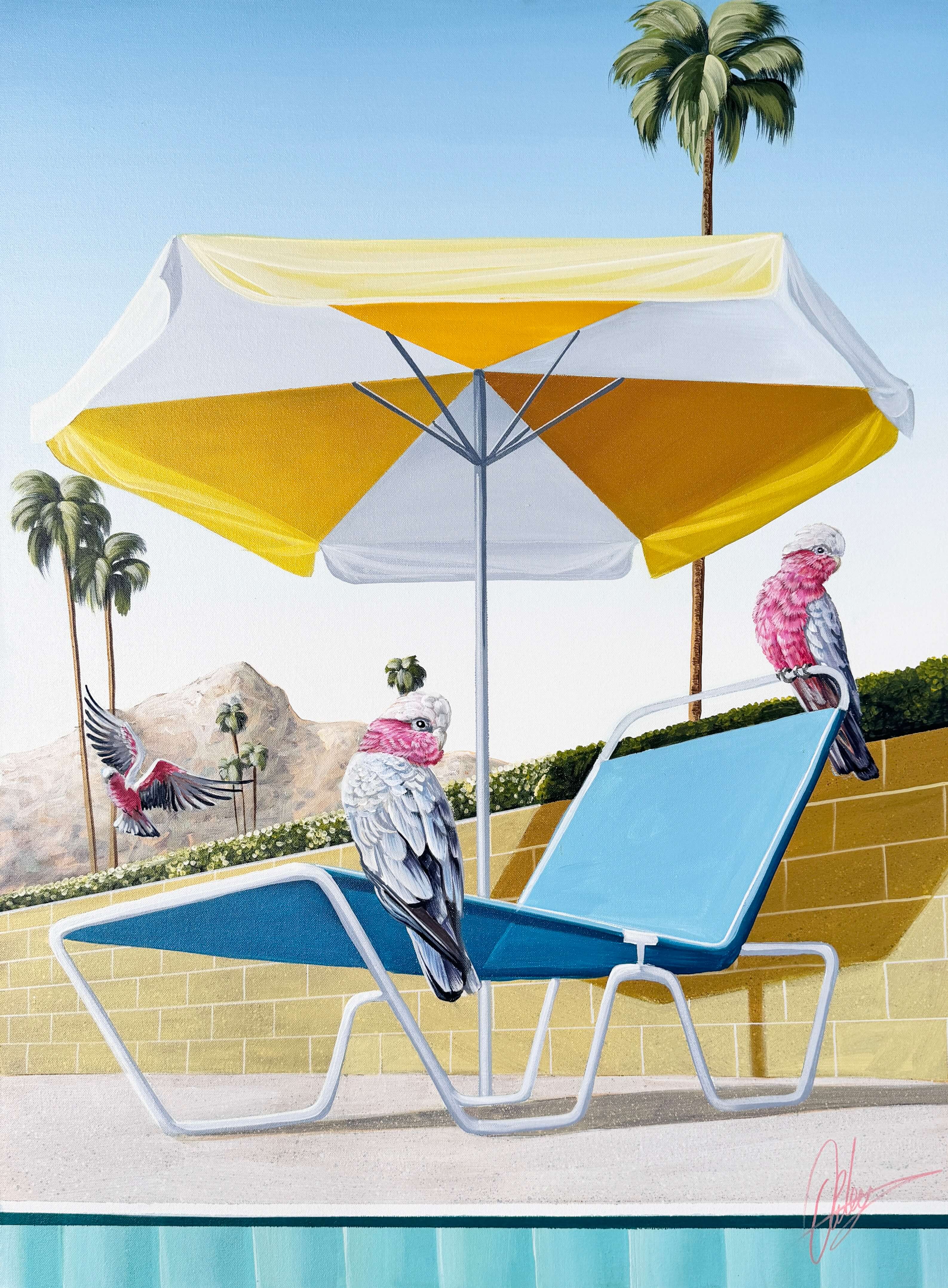 One of a Kind Paintings | Palm Springs Inspired | Chris Riley Art