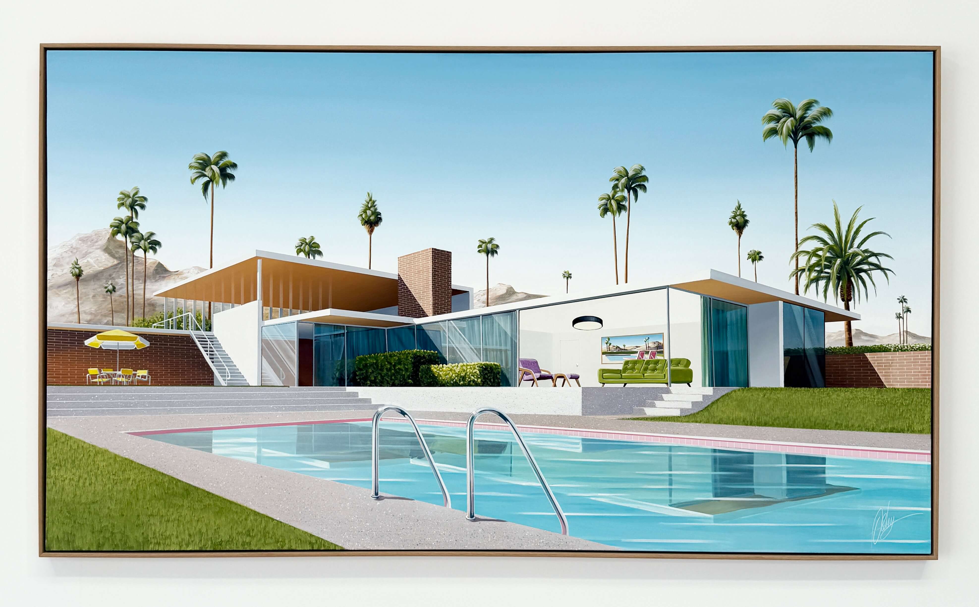 Palm Desert Modernist - Framed - 234 x 134cm
