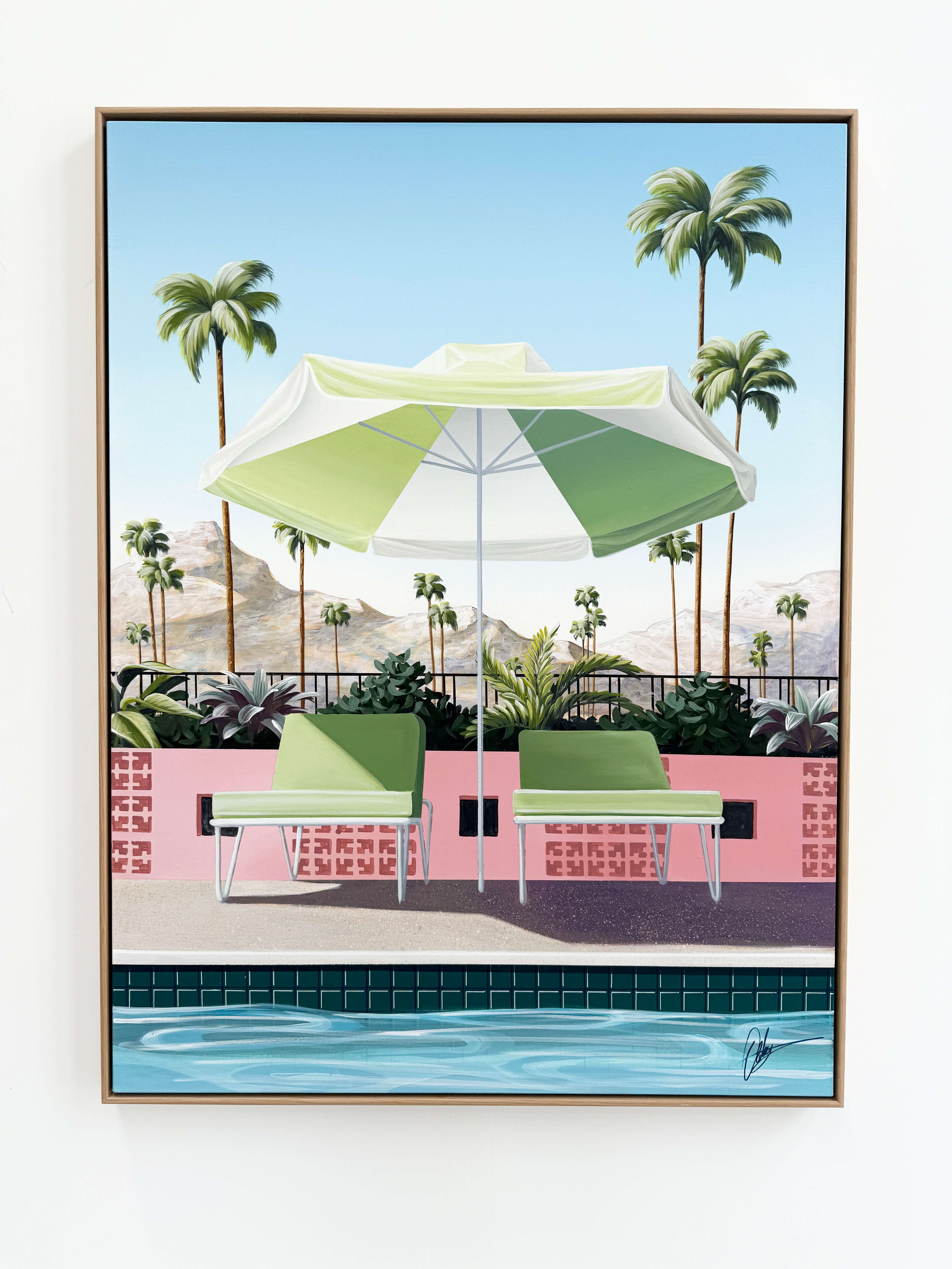 The Polo Lounge - Framed - 124 x 164cm