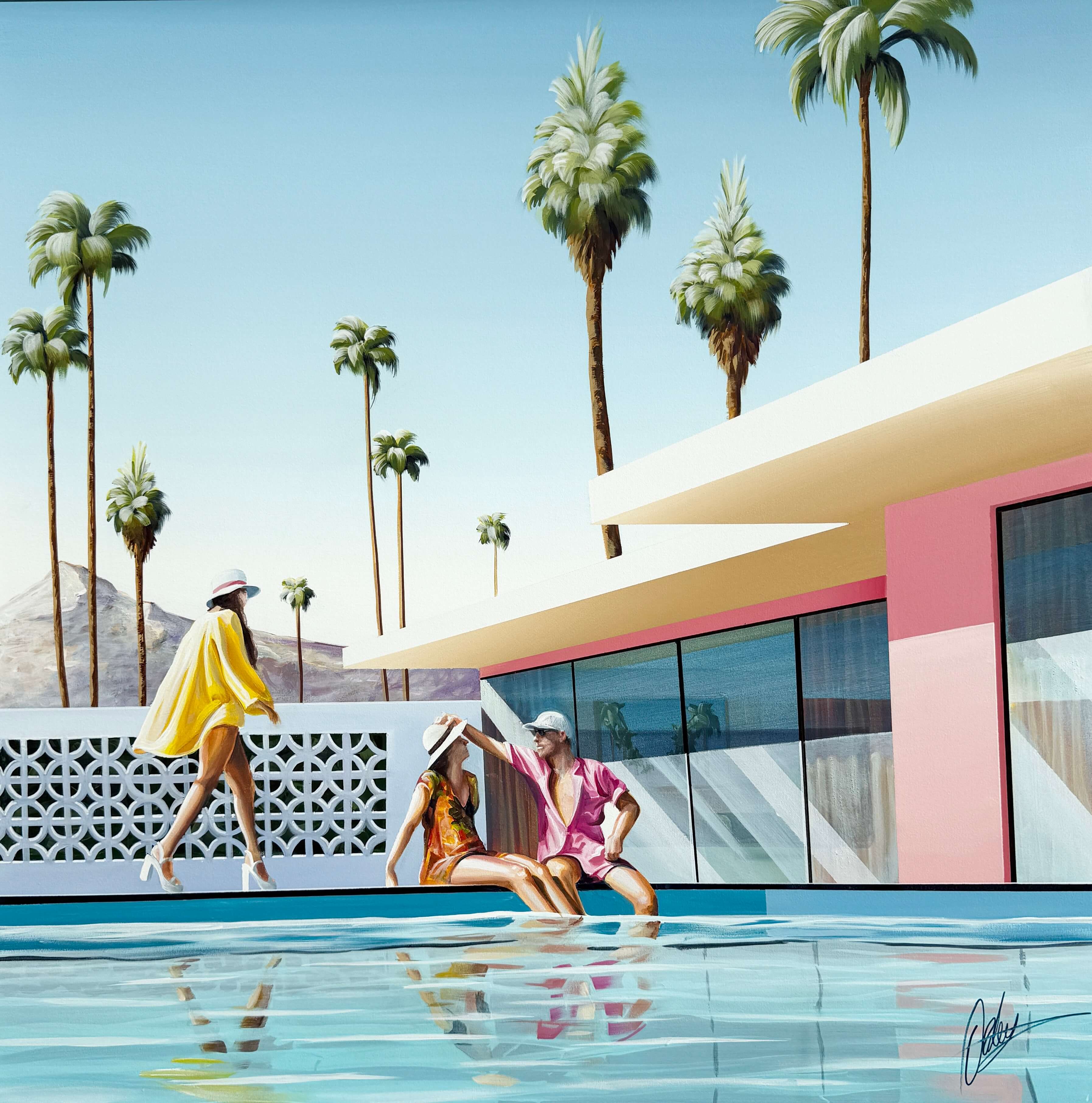 Days Like These - Framed - 124 x 124cm