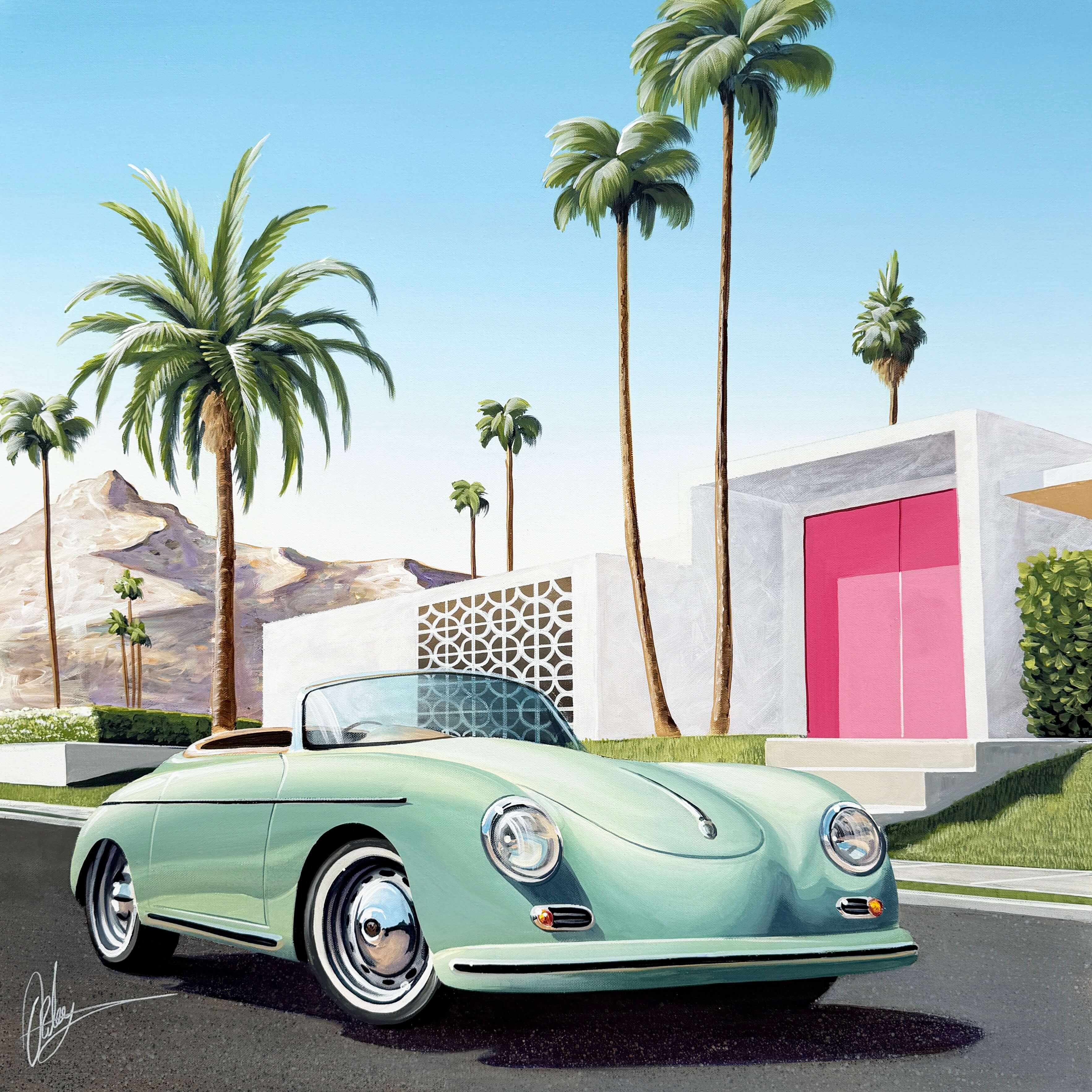 Leave it Running - Framed - 80 x 80cm