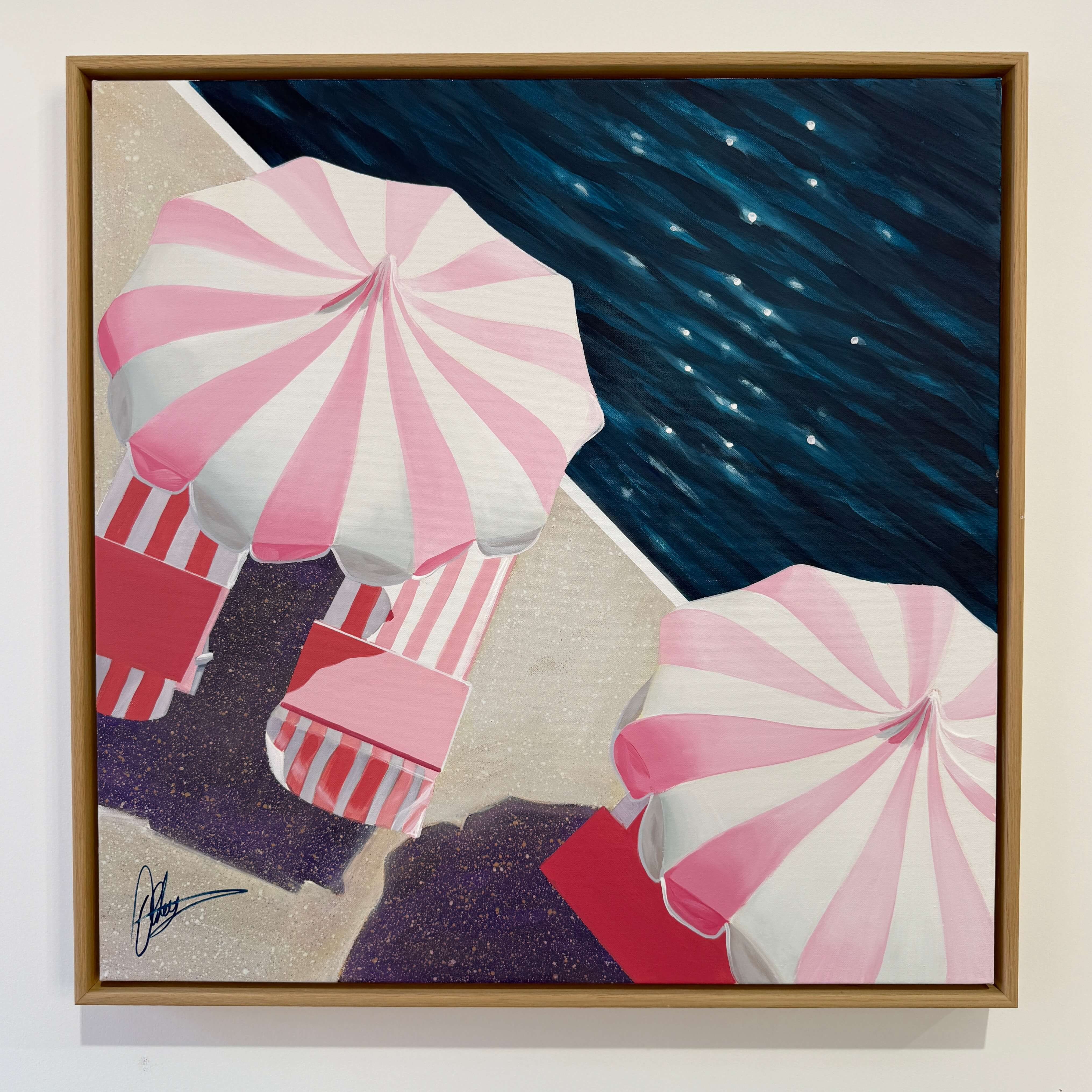 Seaside in Amalfi - Framed - 80 x 80cm