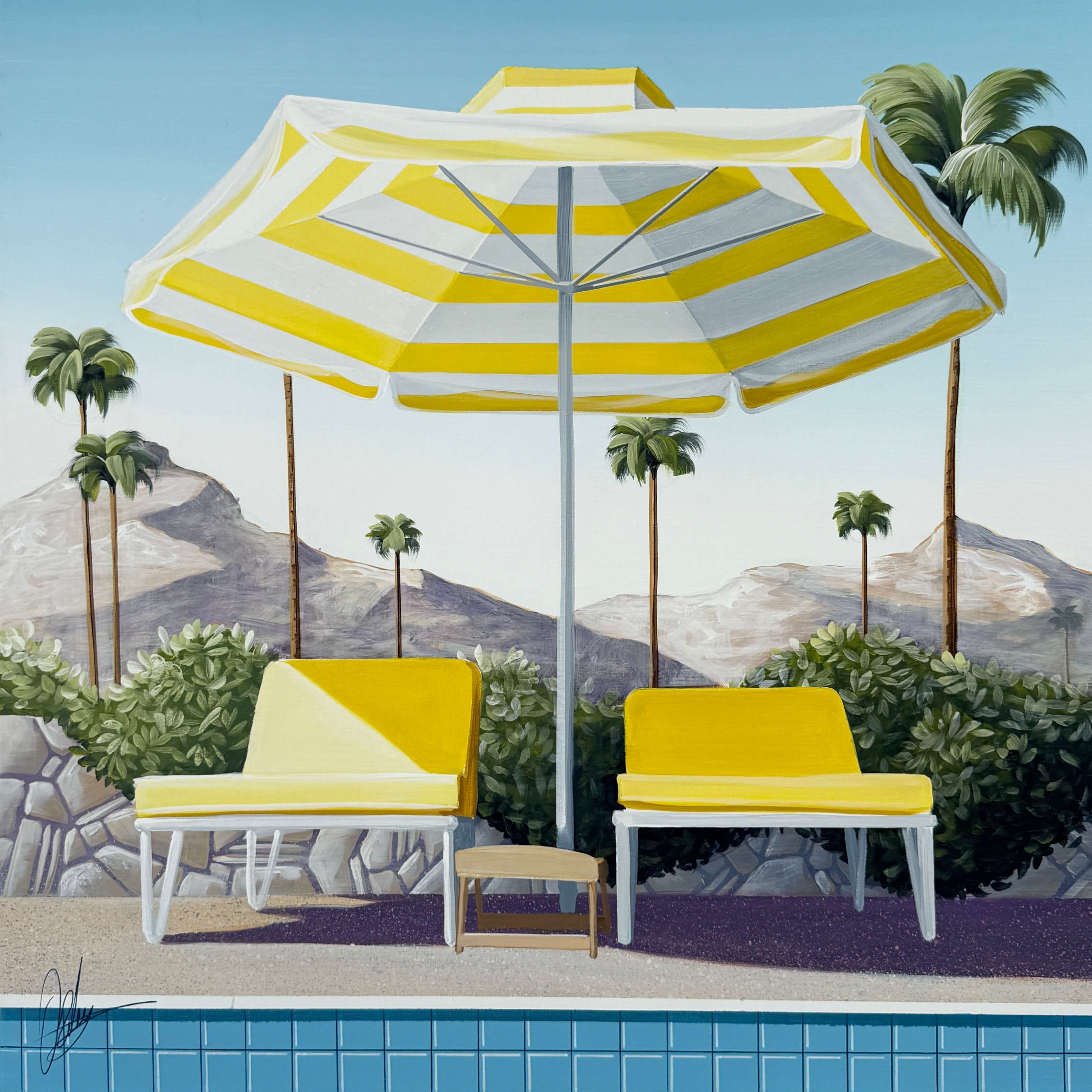 Rays of Sunshine - Framed - 80 x 80cm