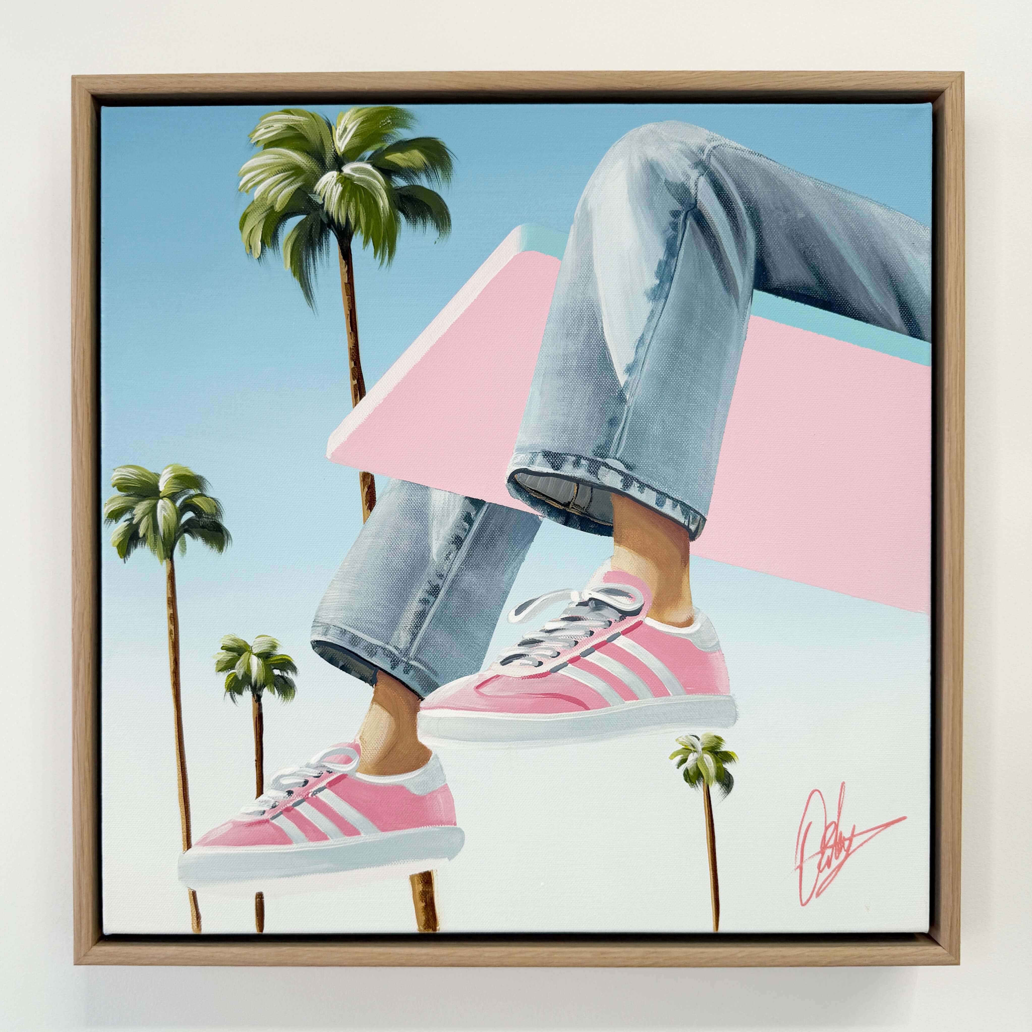 Taking a Moment - Framed - 49 x 49cm