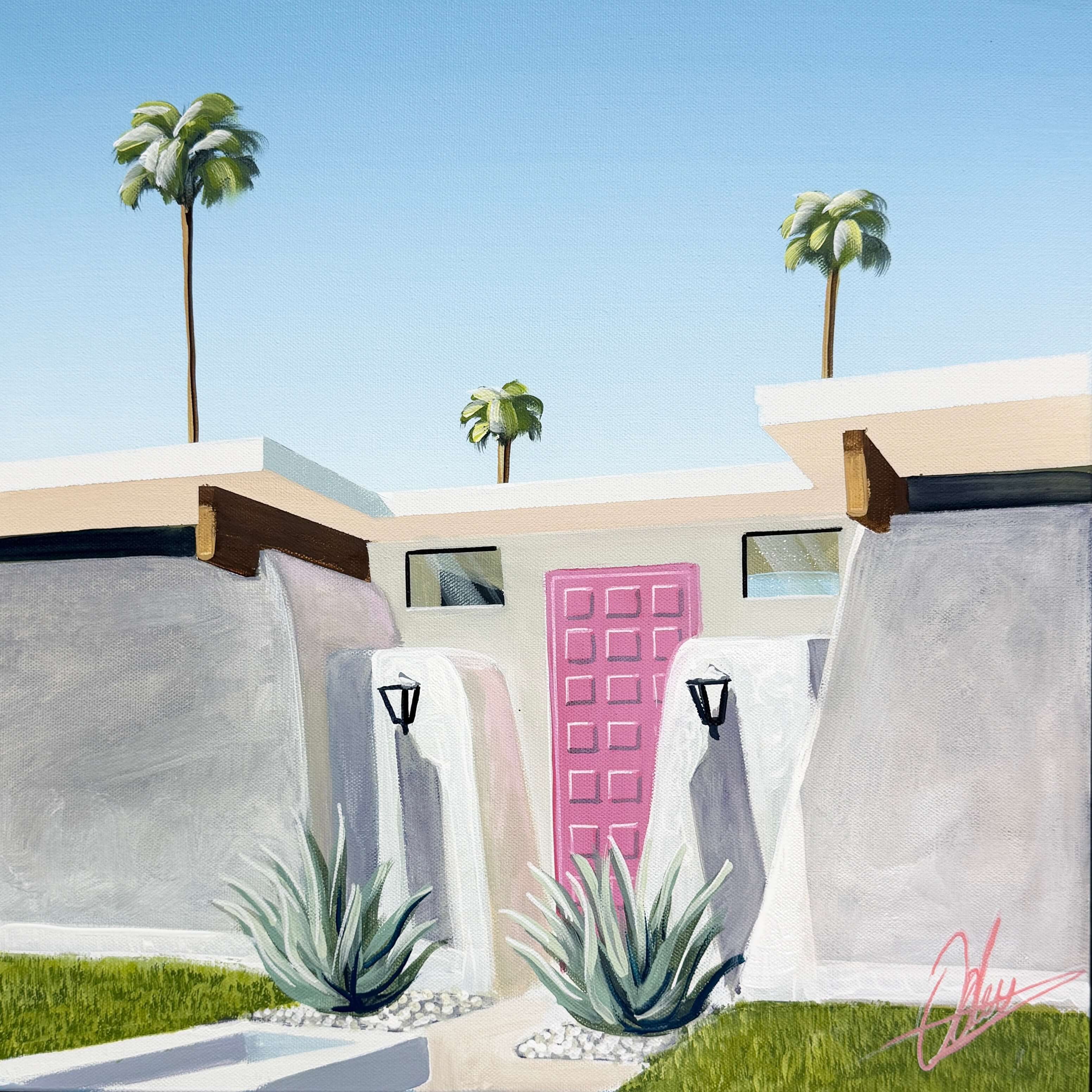 Pause Before Entering - Framed - 49 x 49cm