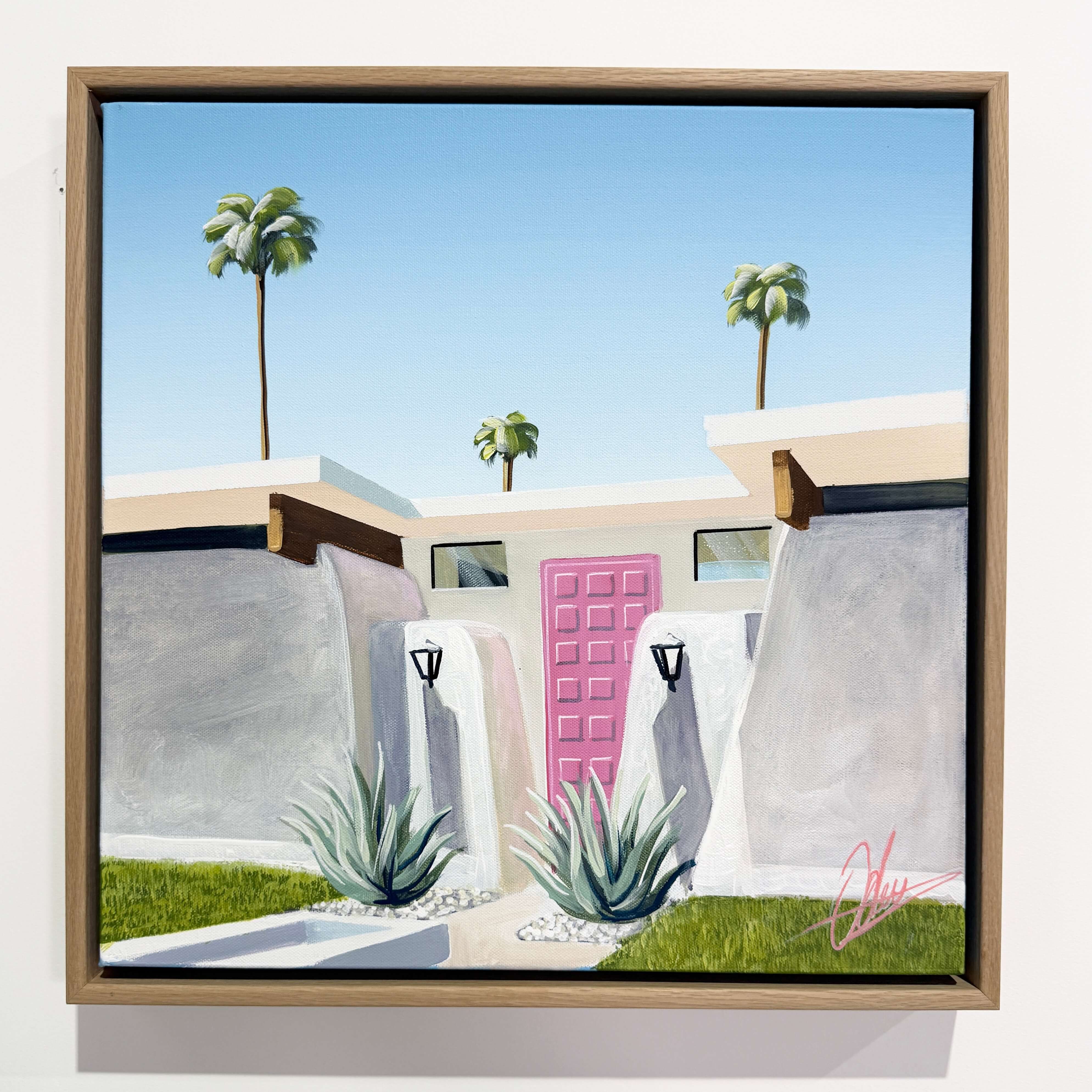 Pause Before Entering - Framed - 49 x 49cm