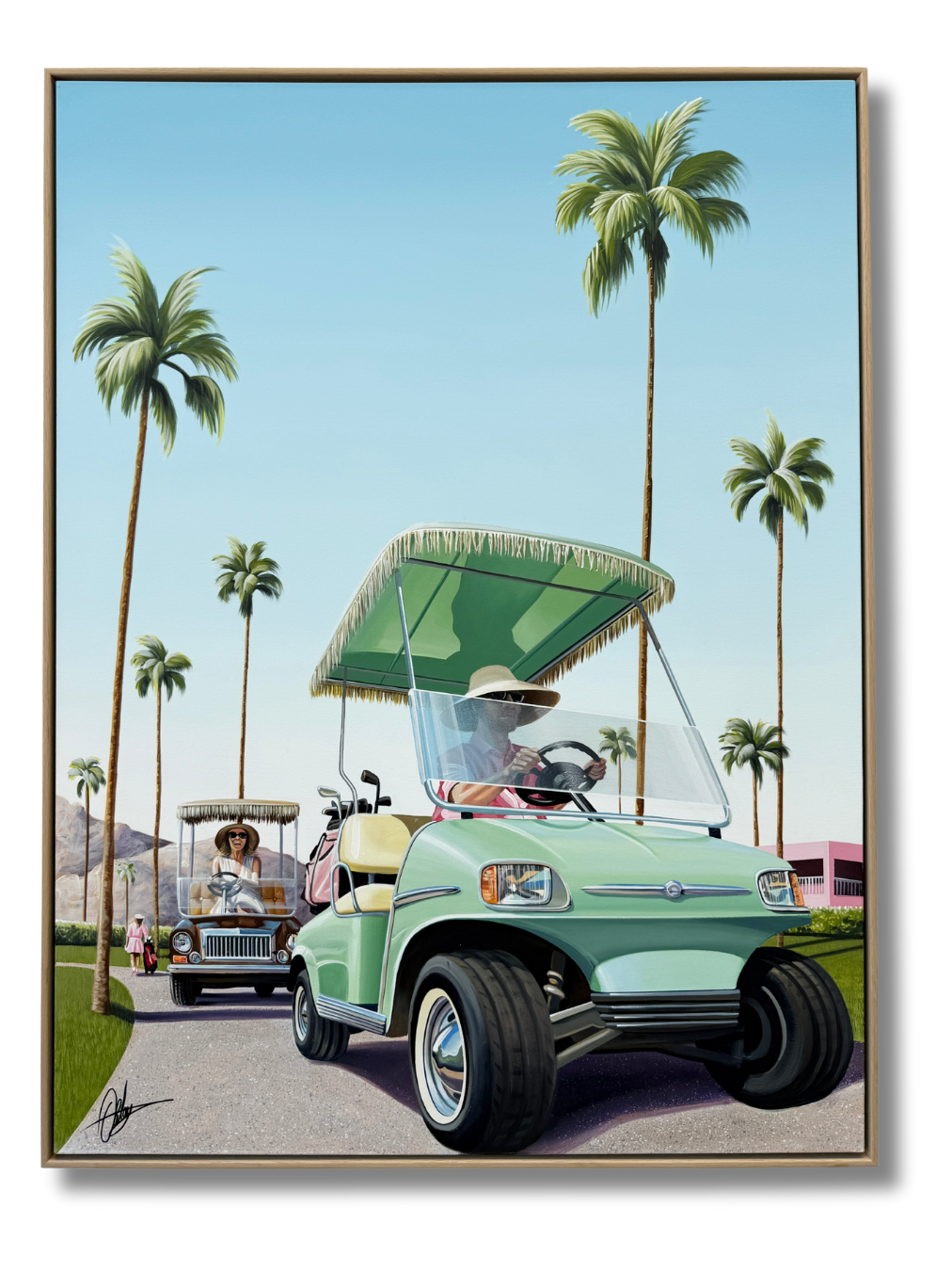 Off Par - Framed - 124 x 164cm