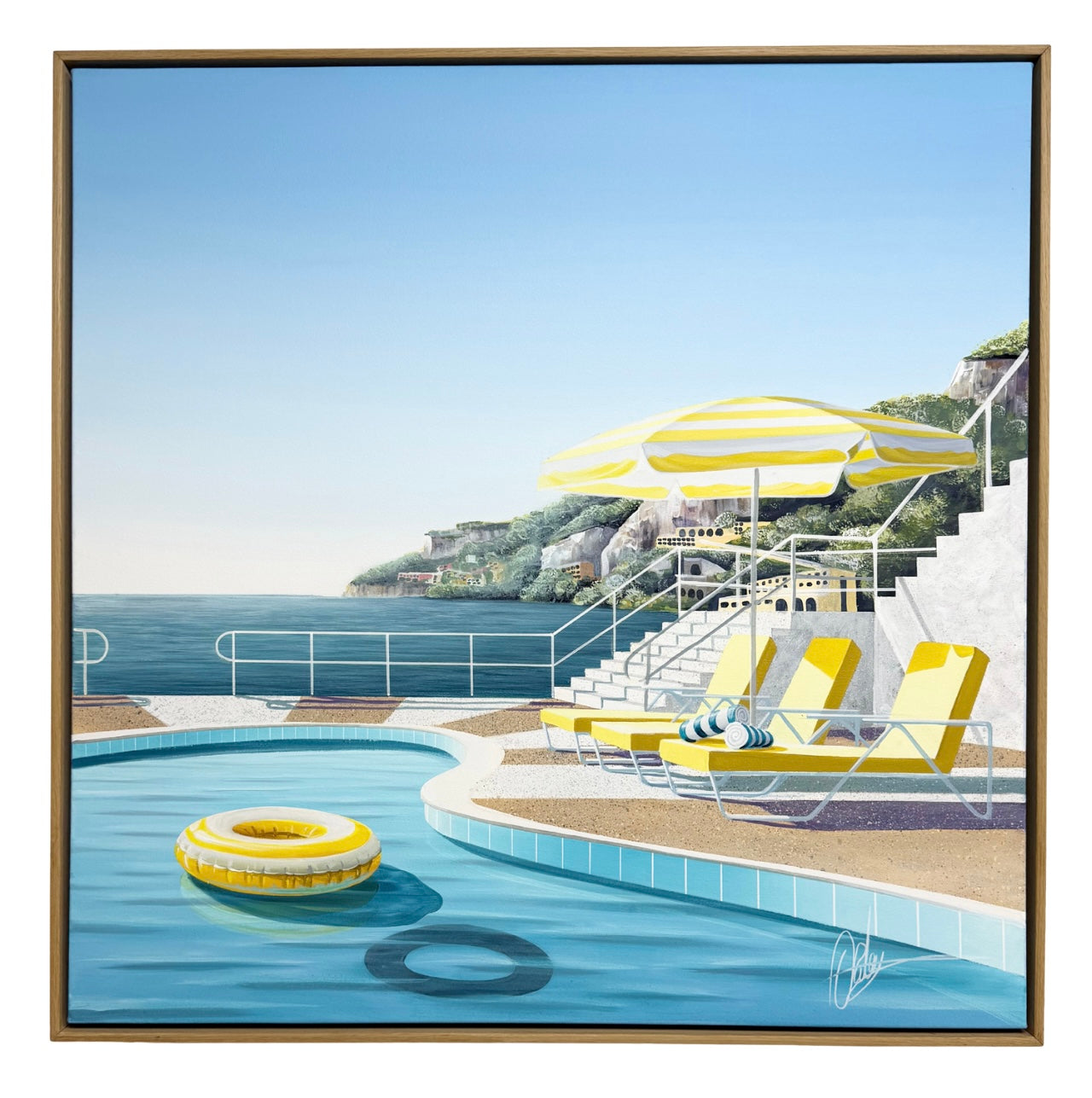 Somewhere To Drift - Framed - 104 x 104cm