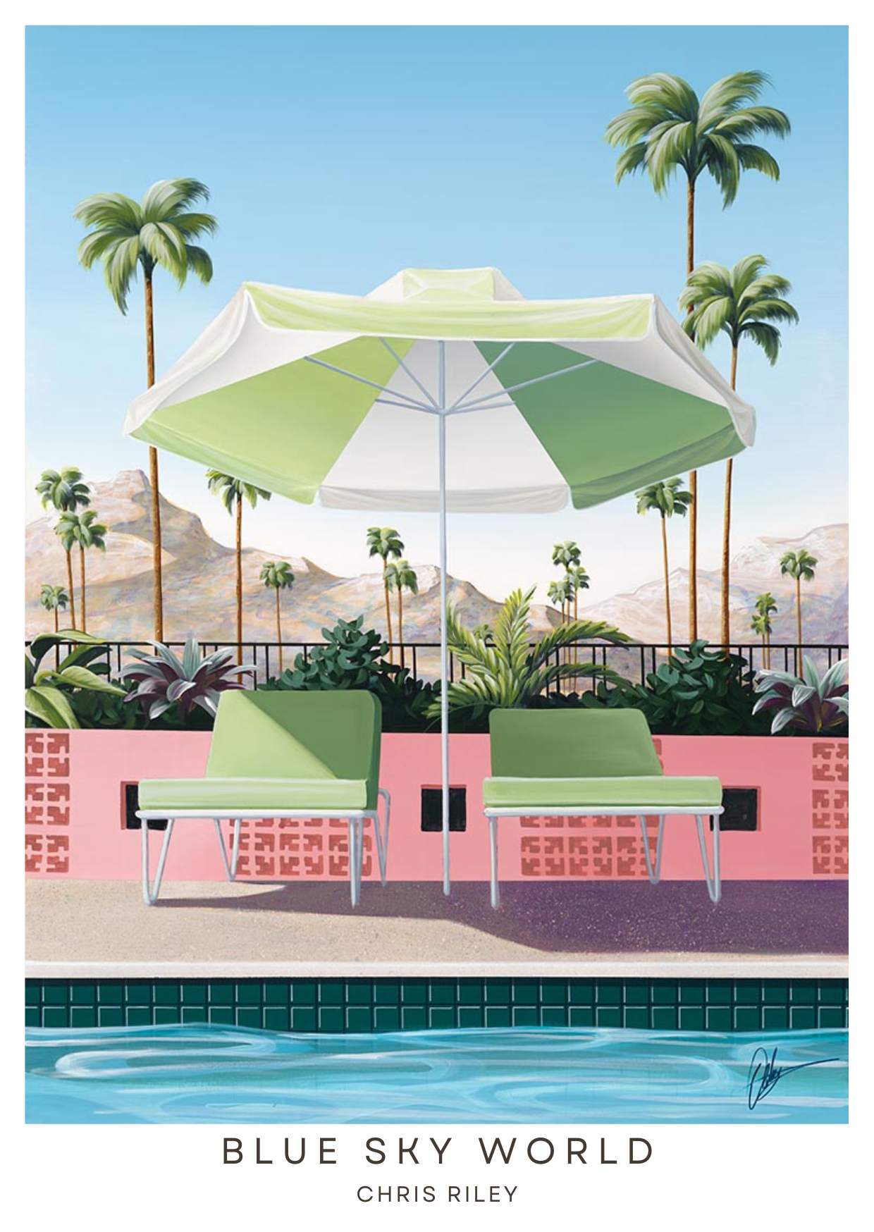 Poster Print - Blue Sky World